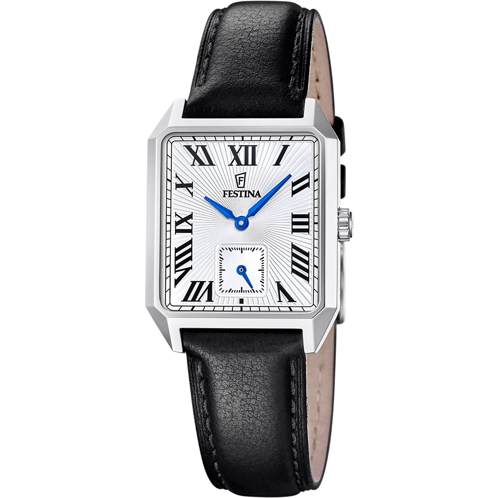 Festina Quarzuhr »On the Square« Armbanduhr, Damenuhr, Herrenuhr, Lederarmband, analog
