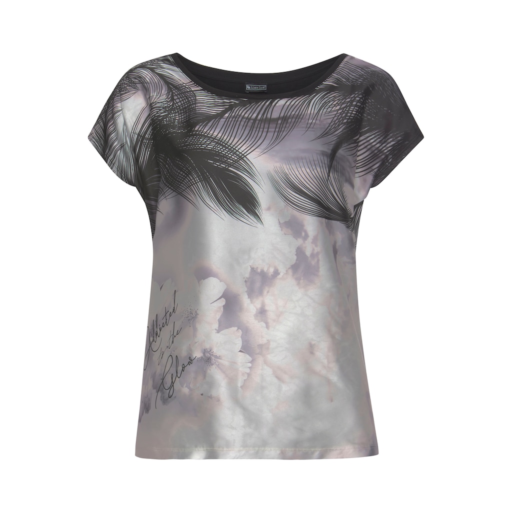 Laura Scott Shirtbluse, in modischem Materialmix