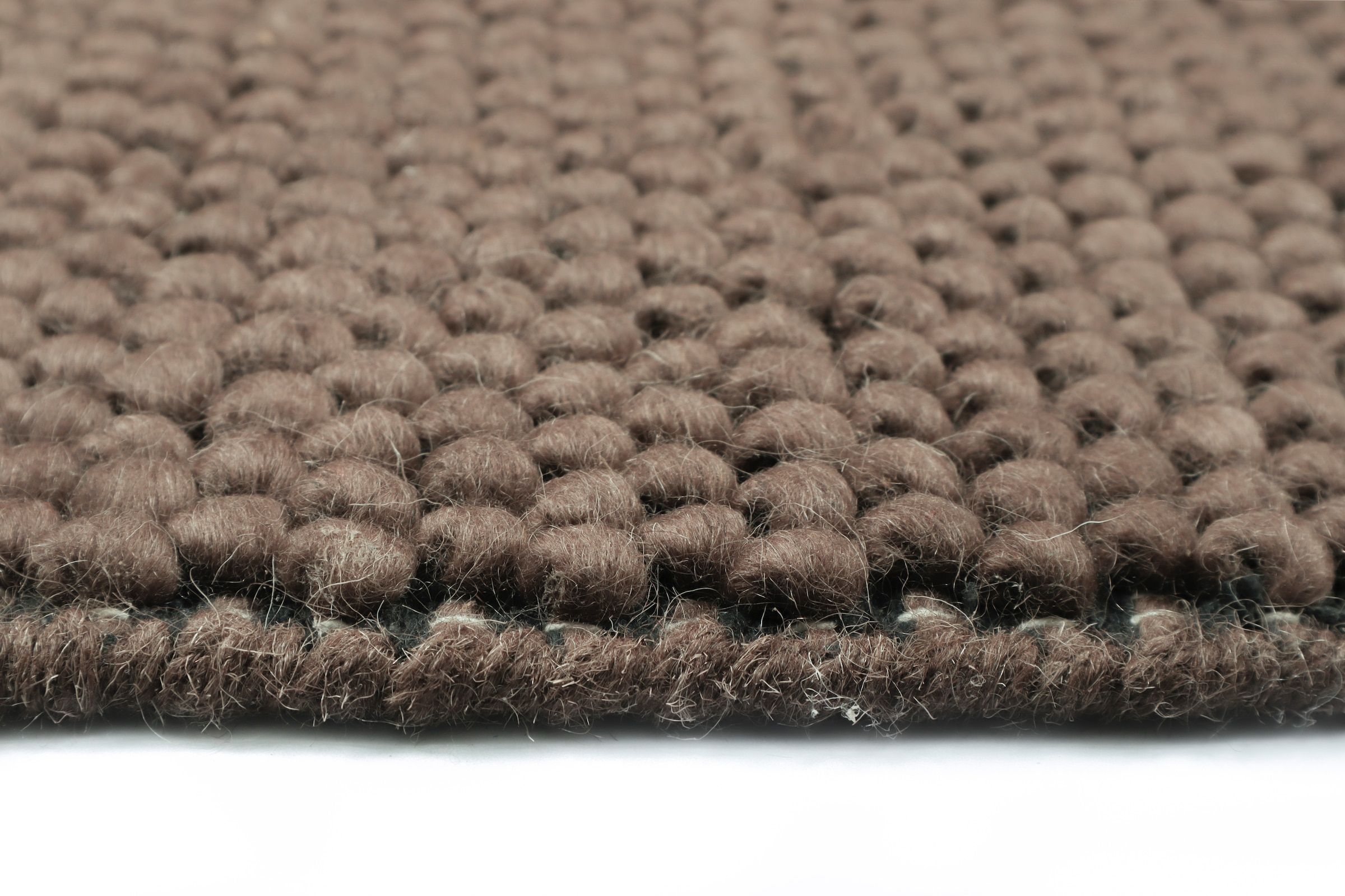 LeGer Home by Lena Gercke Wollteppich »Ainhoa, handgewebt, Wolle« rechteckig 12 mm Höhe einfarbig, Wolle, Teppich, Wohnzimmer, Schlafzimmer, Esszimmer