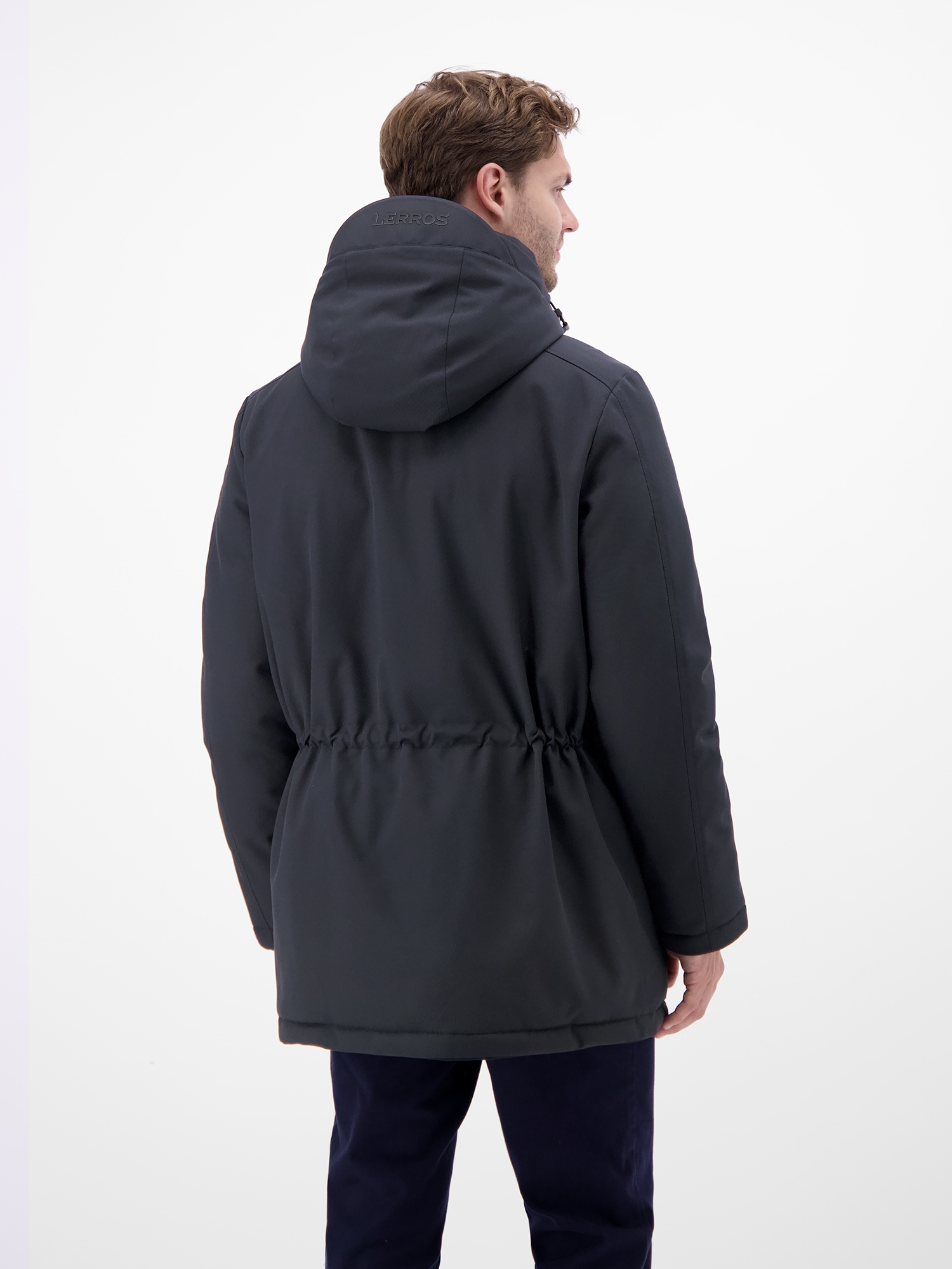 LERROS Parka »LERROS Herren-Parka in Twillstruktur« mit Kapuze Wasser- und windabweisend, atmungsaktiv