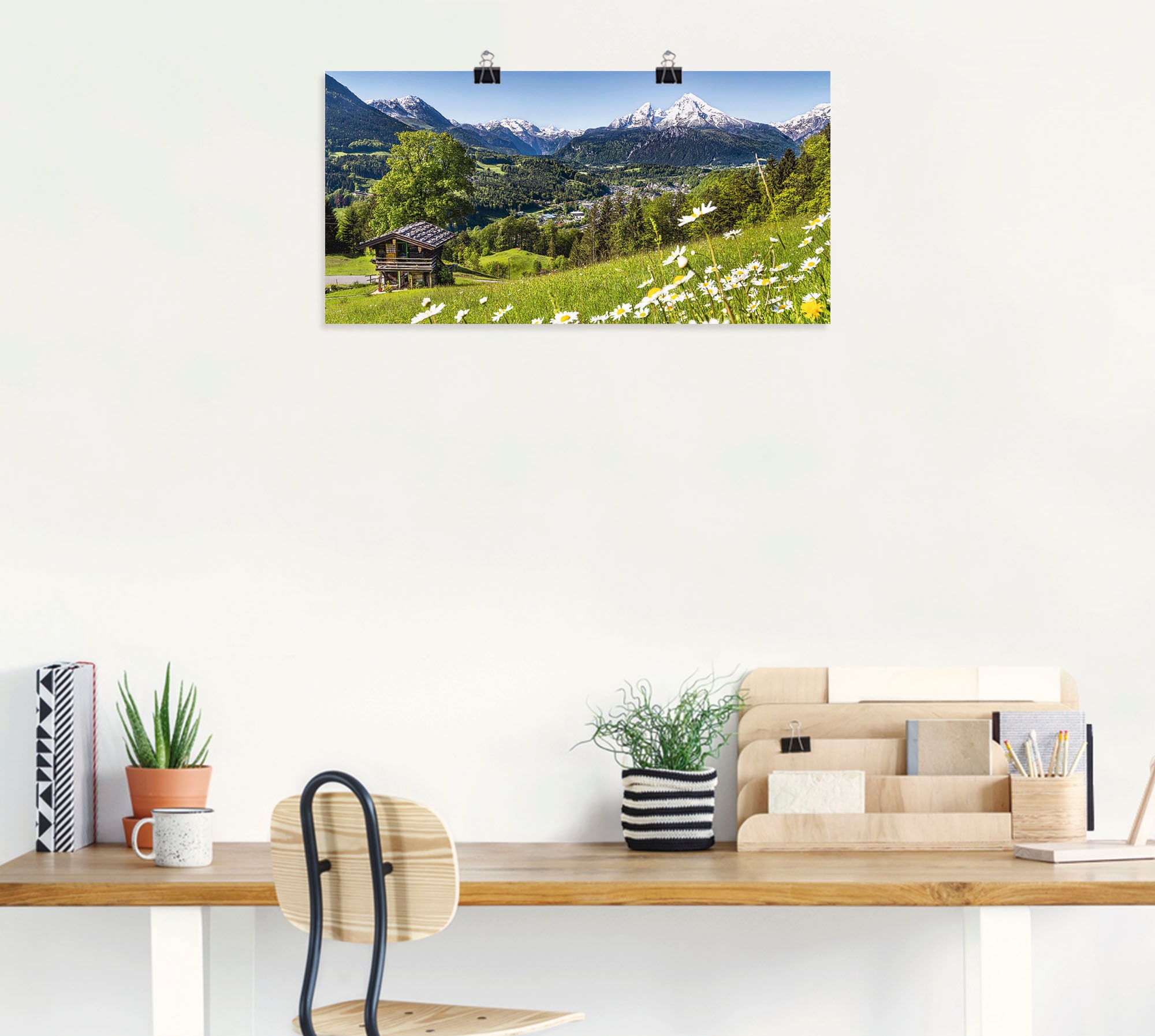 Artland Wandbild »Landschaft in den Bayerischen Alpen« Berge 1 Stk. tlg. als Leinwandbild, Poster in verschied. Größen