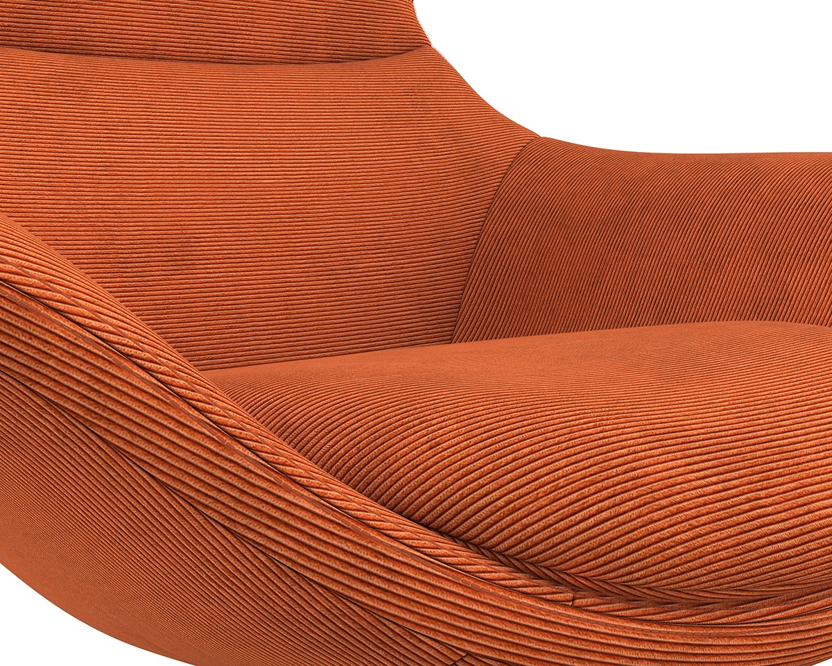 FLEXLUX Ohrensessel »Stilo Relaxsessel, TV-Sessel, OTTOs Choice«, Solitär, Stil-Ikone, drehbar, Fuß Aluminium