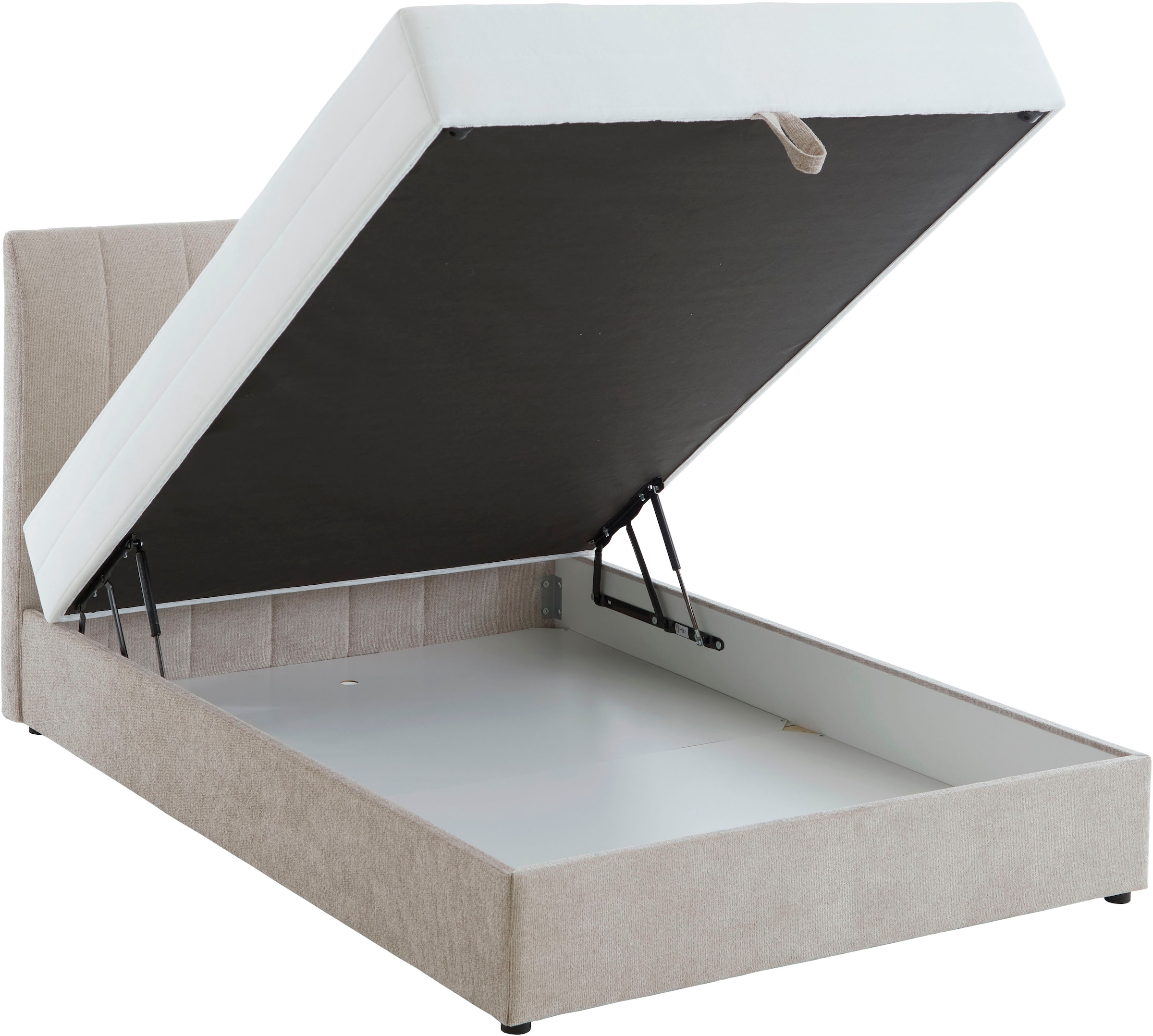 ATLANTIC home collection Boxbett »ALISIA« mit Taschenfederkern, Bettkasten und Kissenrolle im Originalbezug