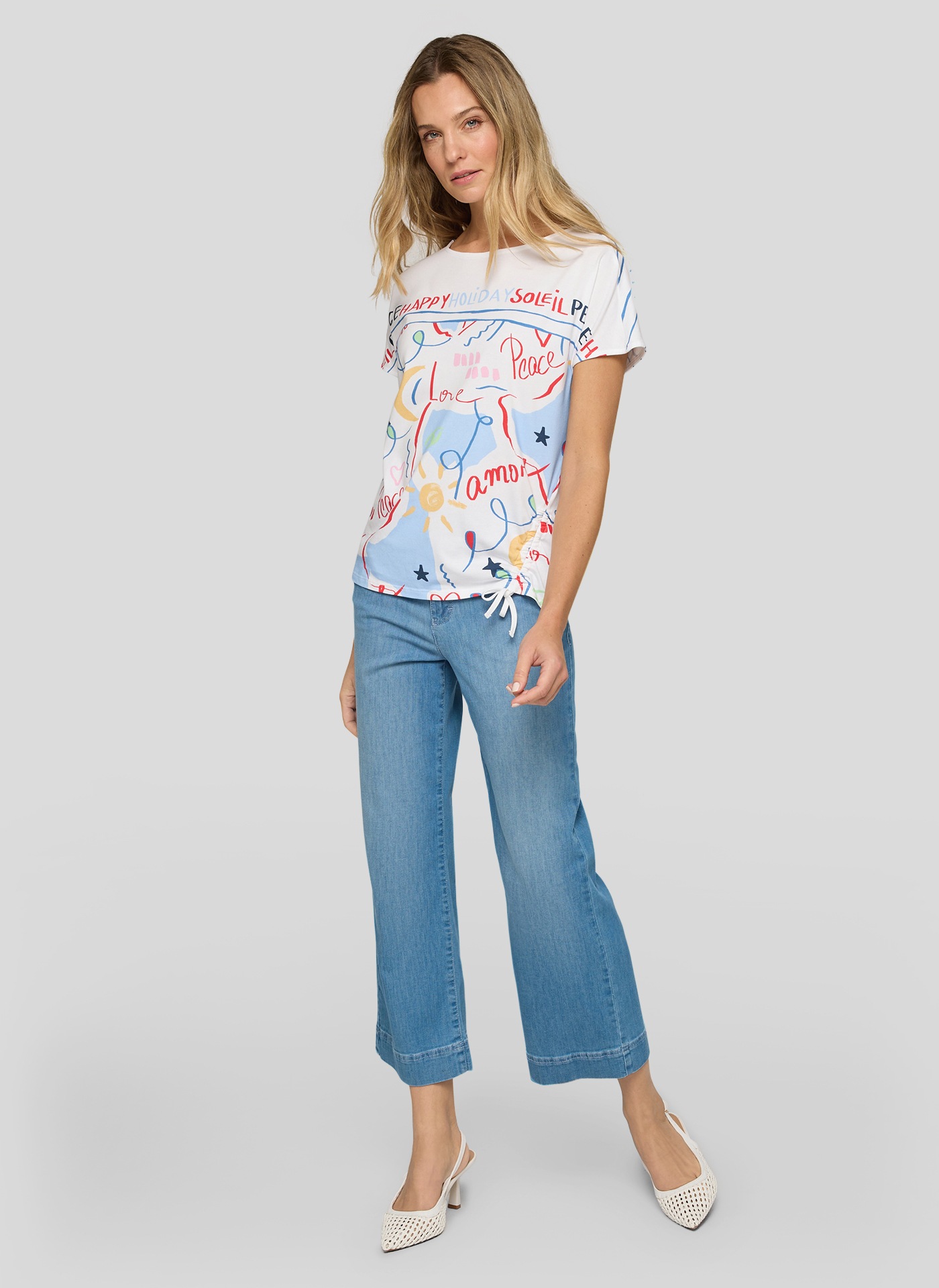 Rabe T-Shirt mit Print