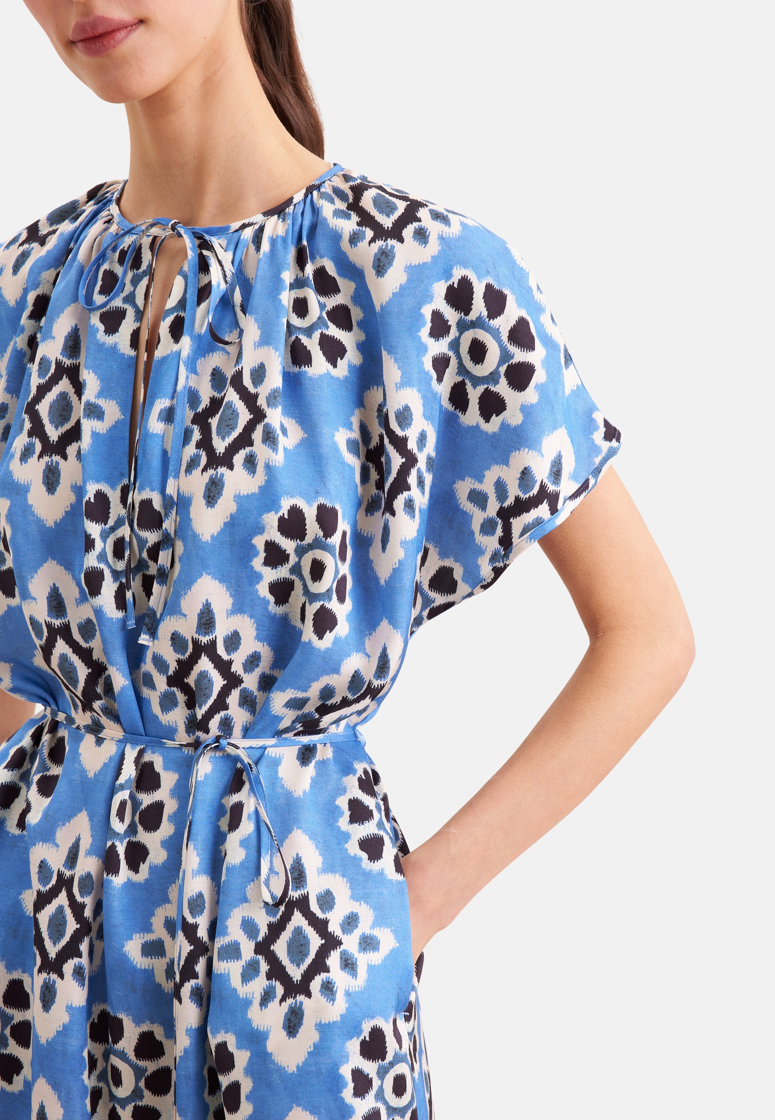 seidensticker Sommerkleid 1/2 Rundhals Druck