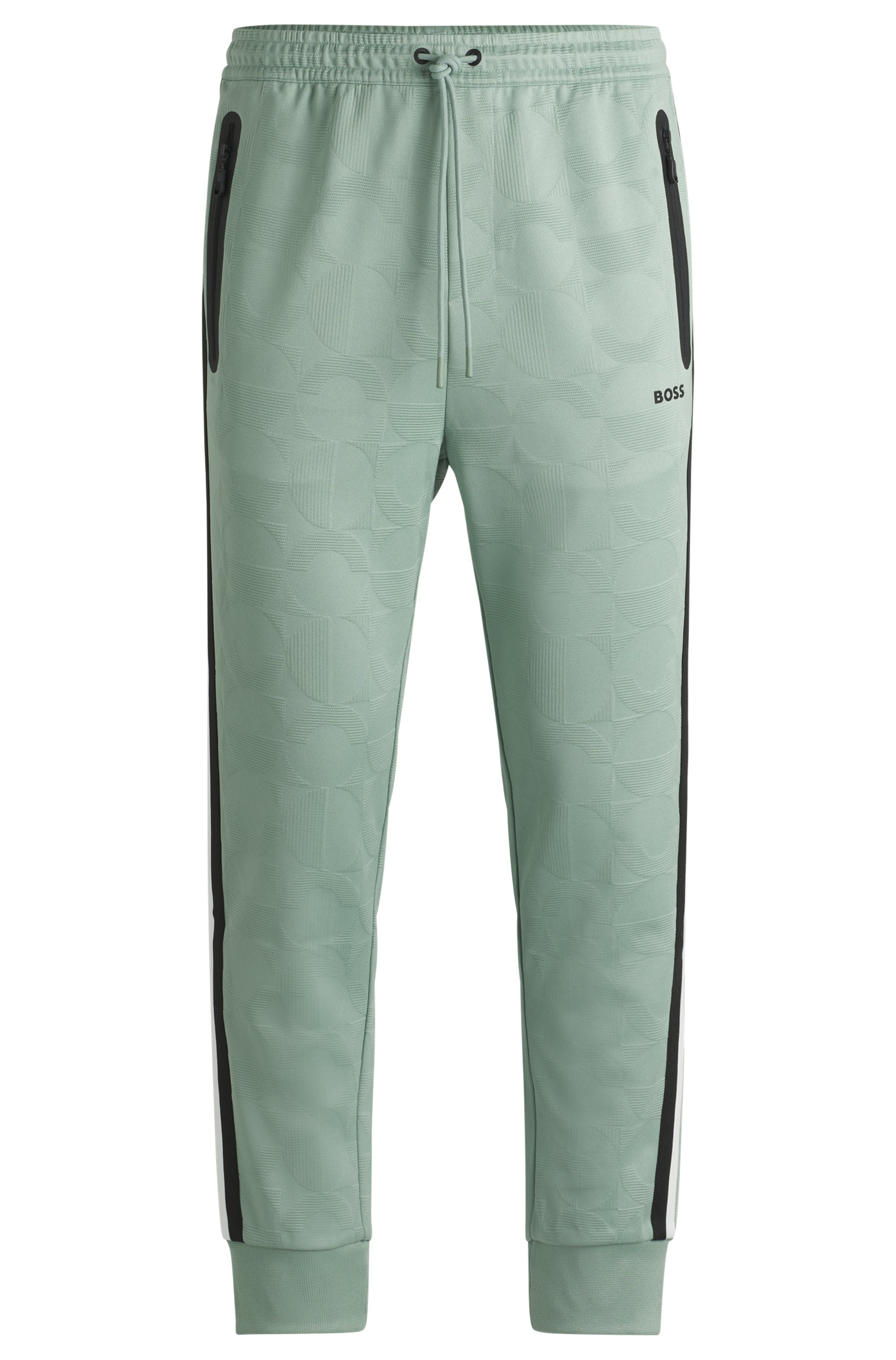 BOSS GREEN Sweathose »Hover Striped C«, mit kontrastfarbigem Streifen