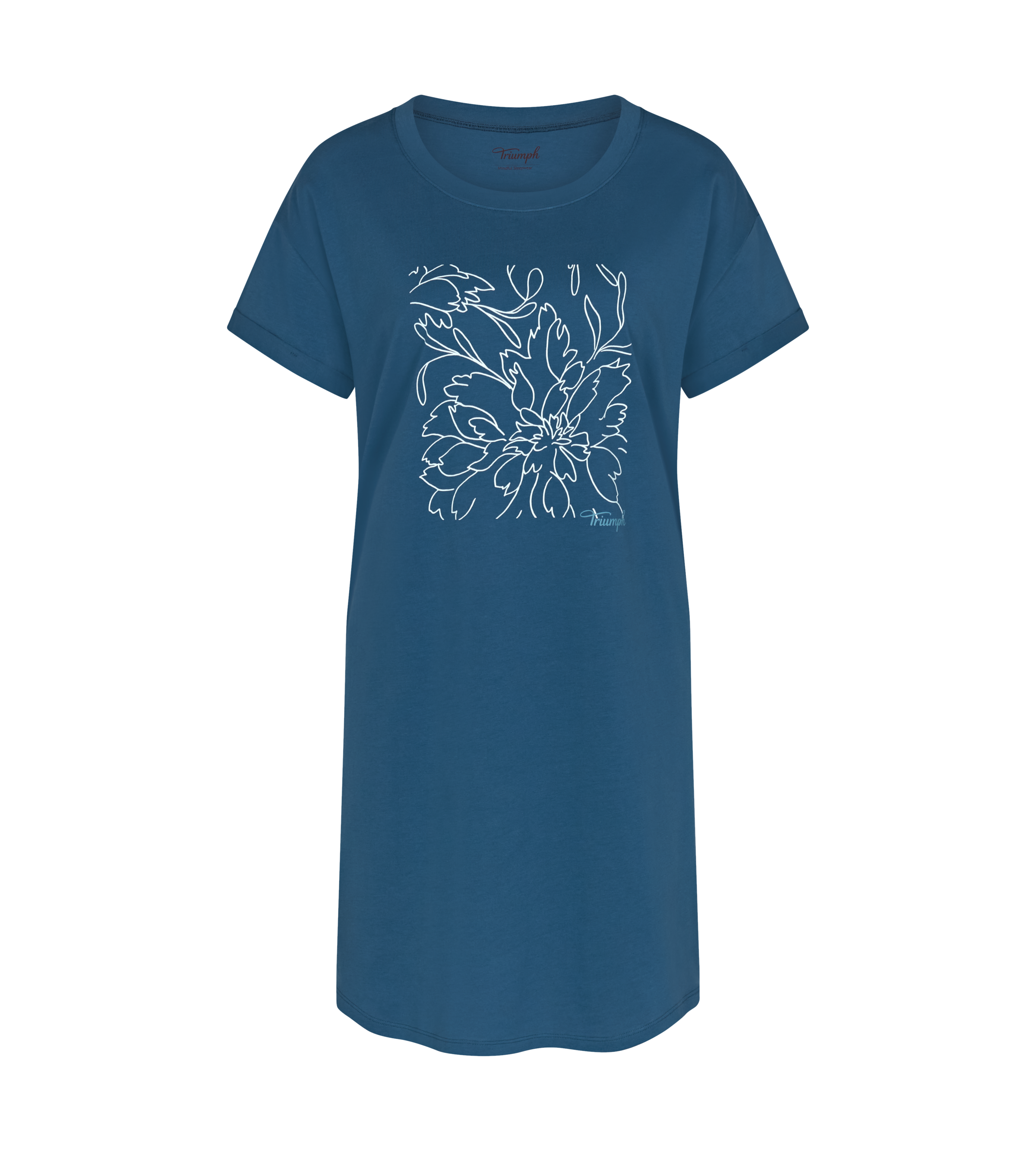 Triumph Nachthemd »Nightdresses NDK X 01«, floraler Print vorn, Rundhals