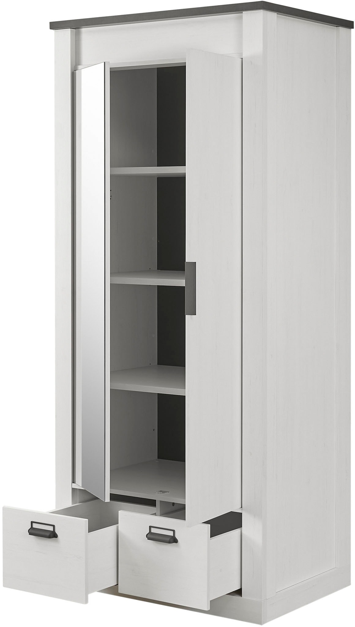 Home affaire Schlafzimmer-Set »SHERWOOD«, (3 tlg.), Liegefläche 90x200cm, Schrank 2-trg. 93cm breit