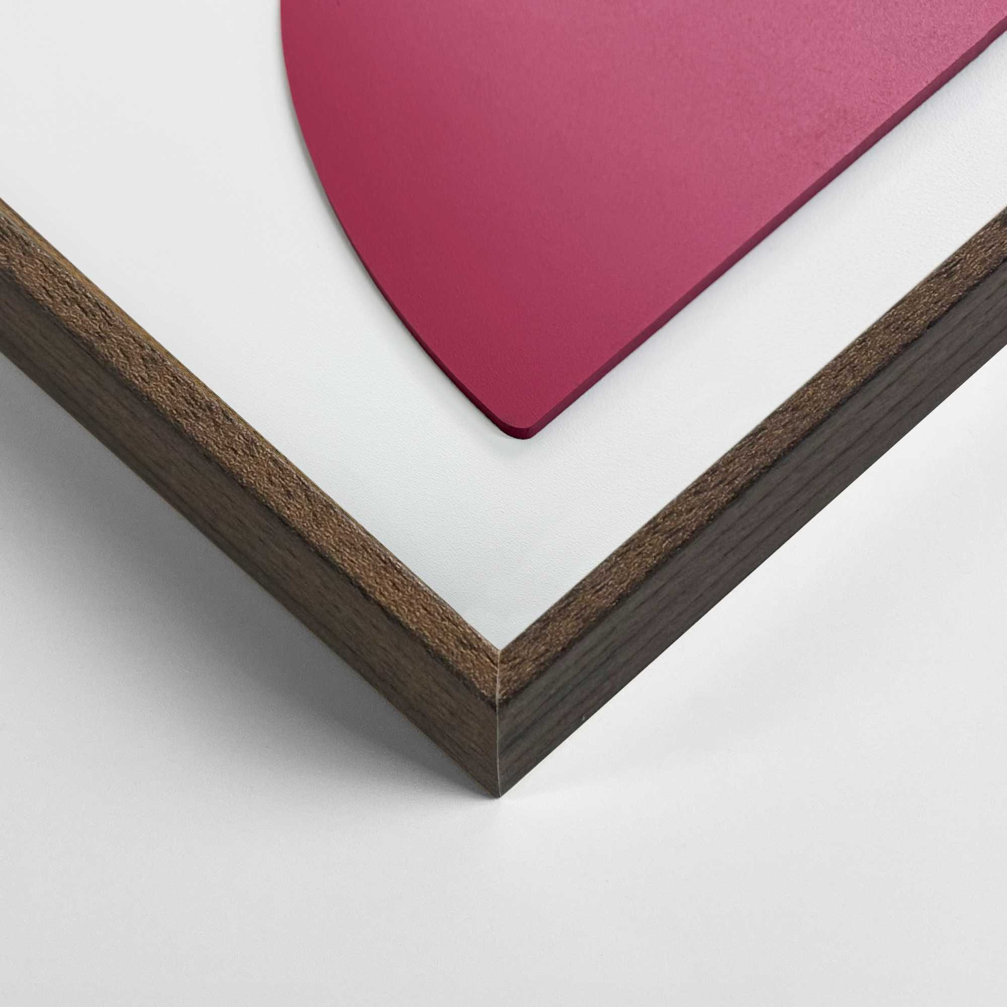 Reinders! Wandbild »Halbkreise in Burgund« Wohnzimmer - Rot - MDF - Abstrakt - 50x70 cm