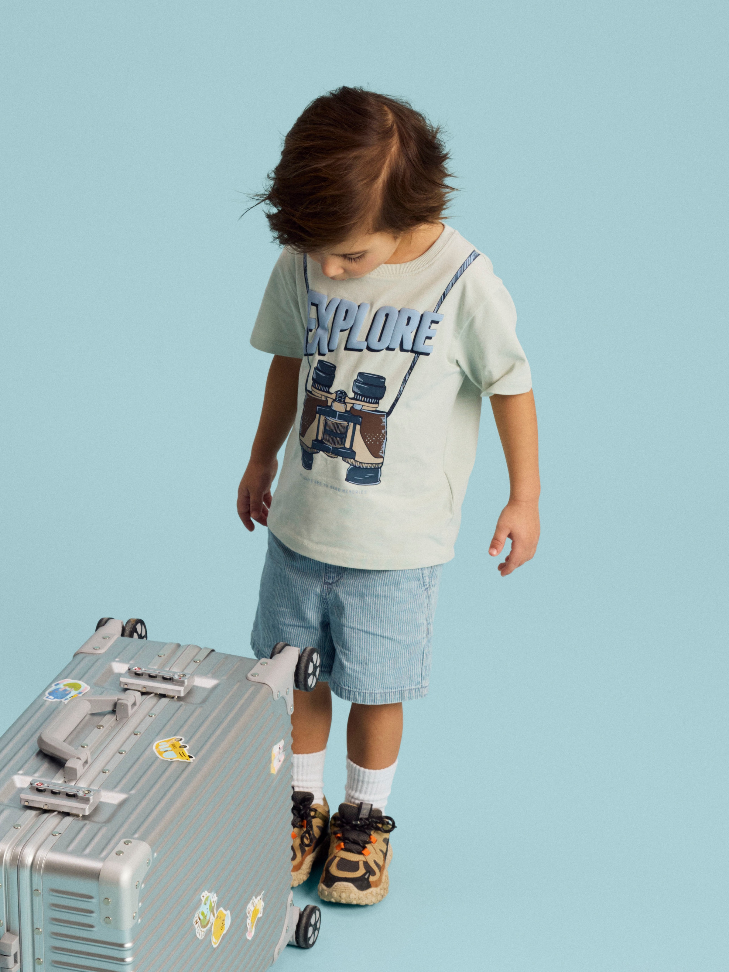 Name It T-Shirt »NMMHOLLI SS NREG TOP BOX« Baumwollmischung, regular fit