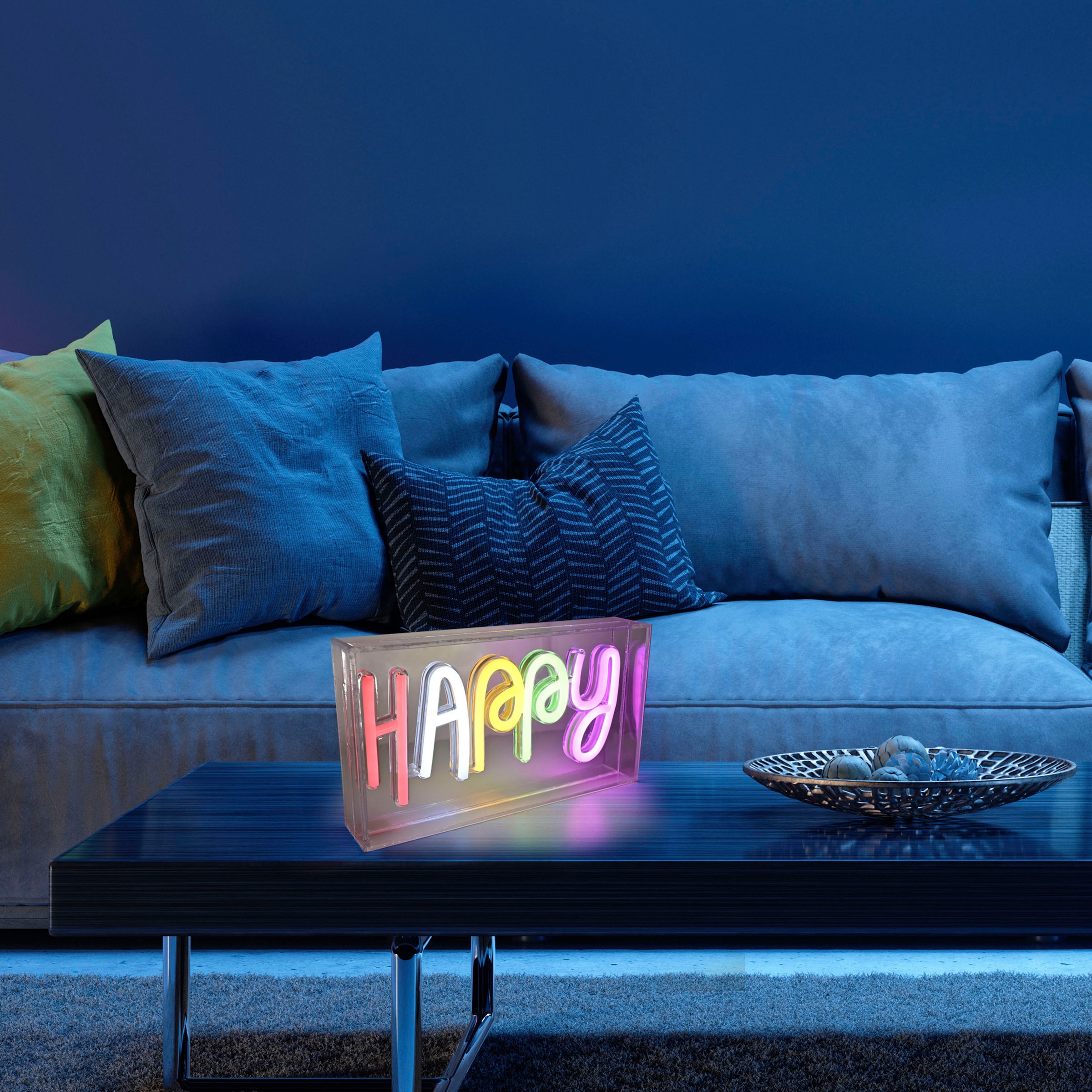 Garantie XXL mit LED Leuchten online 1 3 | Direkt flammig-flammig Jahren »NEON-HAPPY«, kaufen Wandleuchte