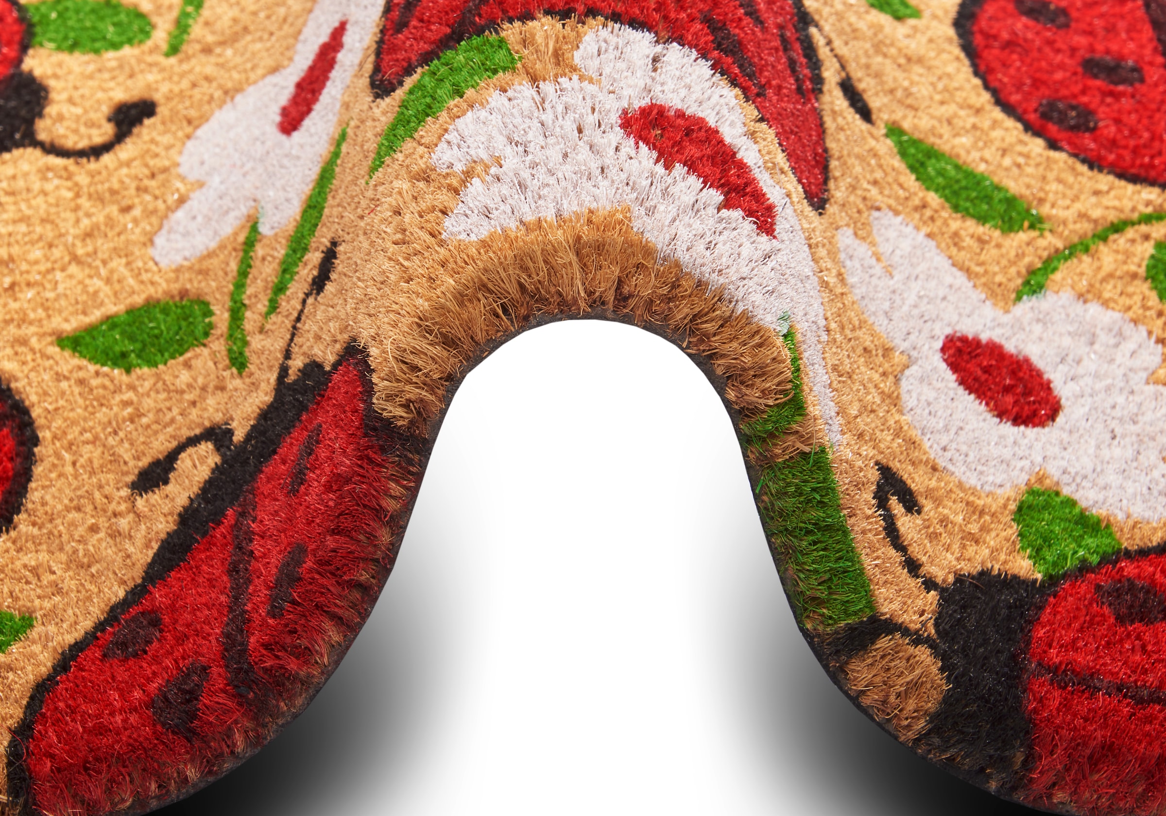 HANSE Home Fußmatte »Lady Beetle, Türmatte«, rechteckig, 15 mm Höhe, Kokos, Schmutzfangmatte, Outdoor, Rutschfest, Innen, Kokosmatte, Flur