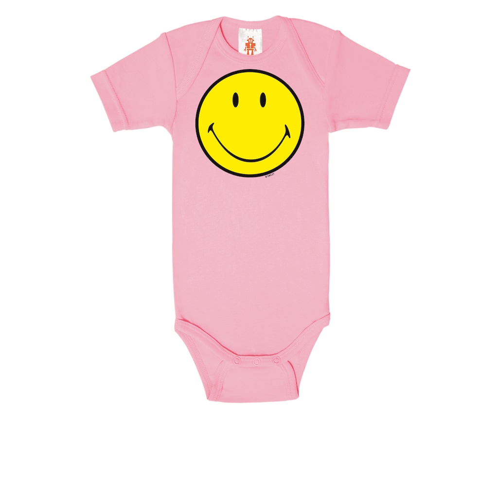 LOGOSHIRT Baby-Body mit Smiley Face-Print