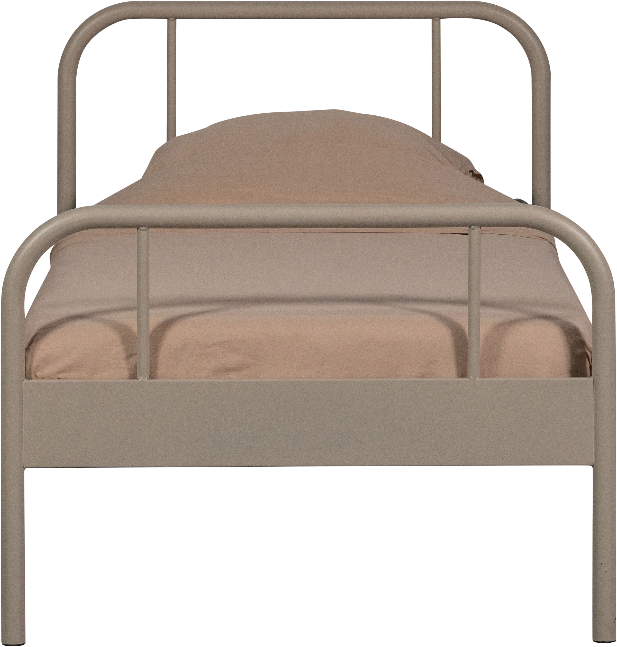 WOOOD Bettgestell »Mata Stahlrahmen pulverbeschichtet, H 90 x B 208 x T 95 cm« Matratzenmaß 90x200 cm, einfach zu montierbar, Pfleiglicht