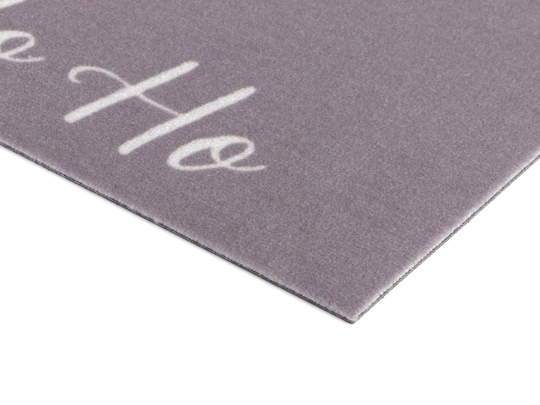 Primaflor-Ideen in Textil Fußmatte »VELVET - HOHOHO«, rechteckig,  Schmutzfangmatte, Weihnachten, mit Spruch, waschbar, rutschhemmend