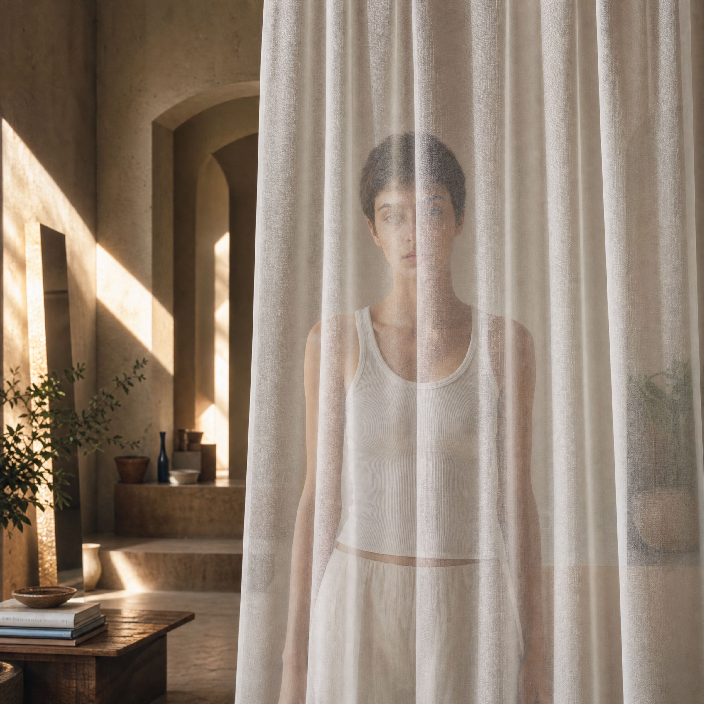 OTTO home »ELVIRA, nach Wunschmaß, transparent, Made in Europe« Kräuselband 1 Stk. tlg. Maßanfertigung, made in europe, Wohnzimmer, Schlafzimmer, uni