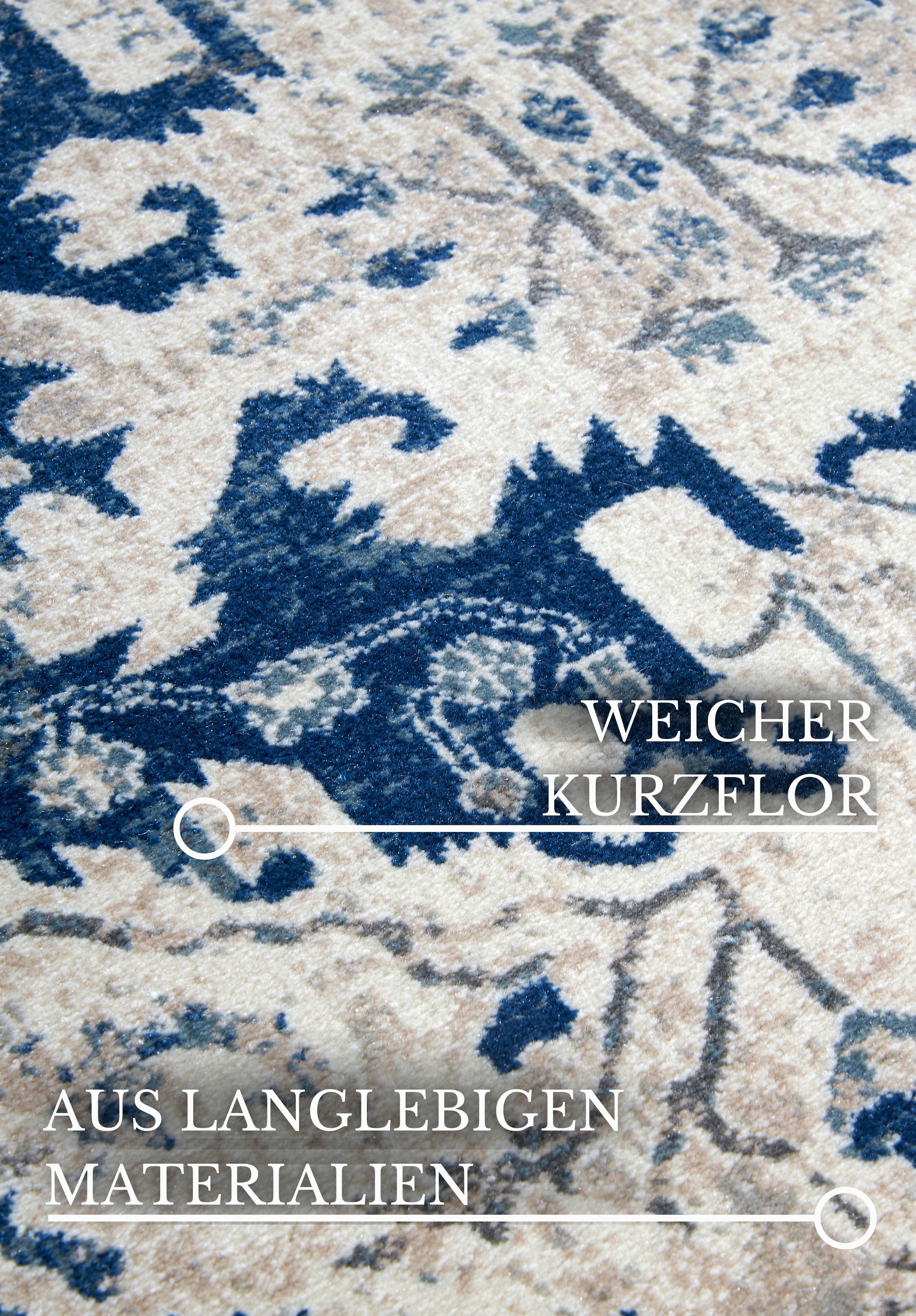 Villeroy & Boch Teppich »Emmanuel«, rechteckig, 11 mm Höhe, Läufer, Orient, Wohnzimmer, Schlafzimmer, Klassisch, Kurzflor, Weich