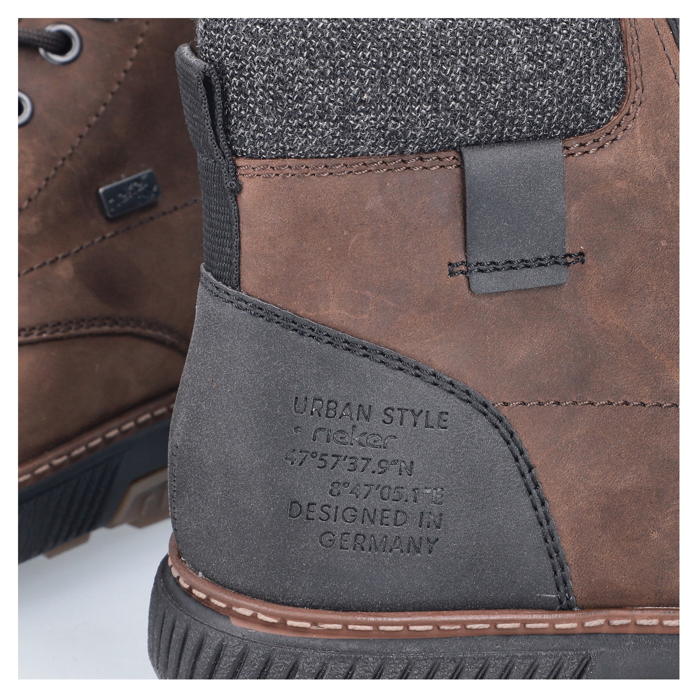 Rieker Winterboots  , High Top Sneaker, Schnürstiefelette mit TEX-Membran, schmale Form