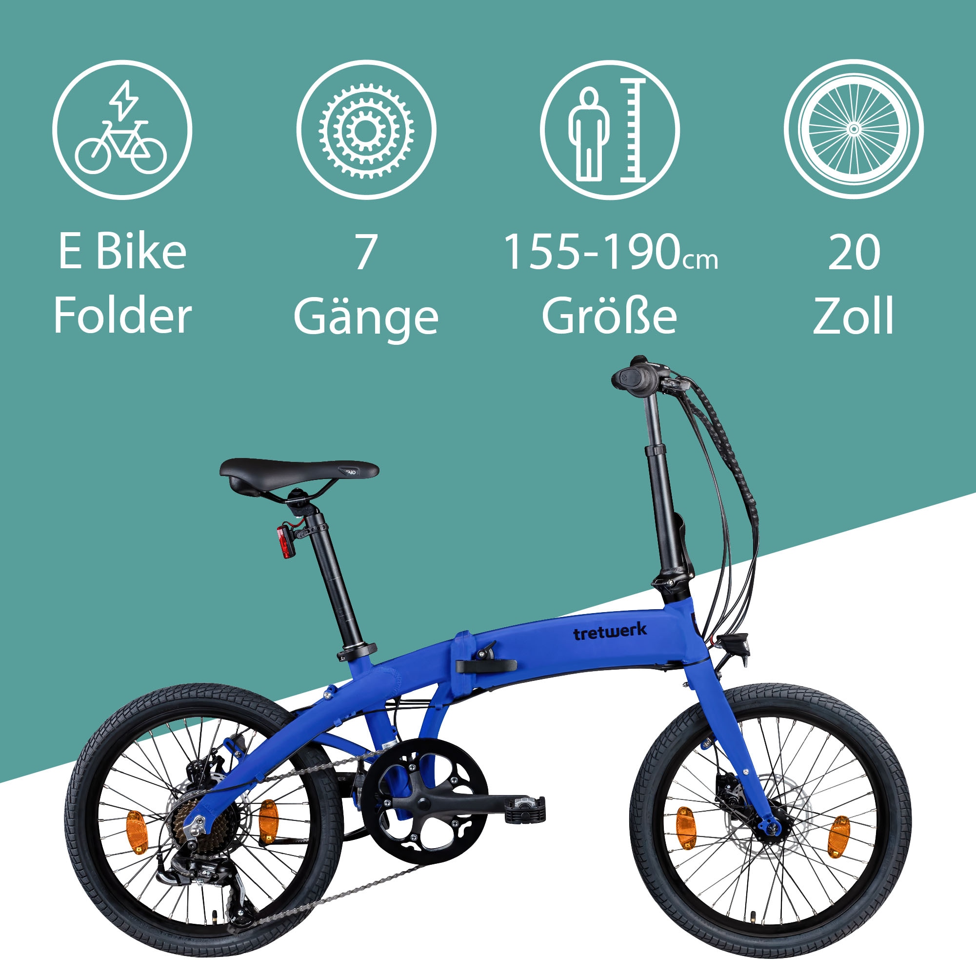 Tretwerk »Akimbo Plus« 7 Gang Shimano Tourney Schaltwerk Kettenschaltung Heckmotor 250 W Pedelec, Elektrofahrrad für Damen und Herren