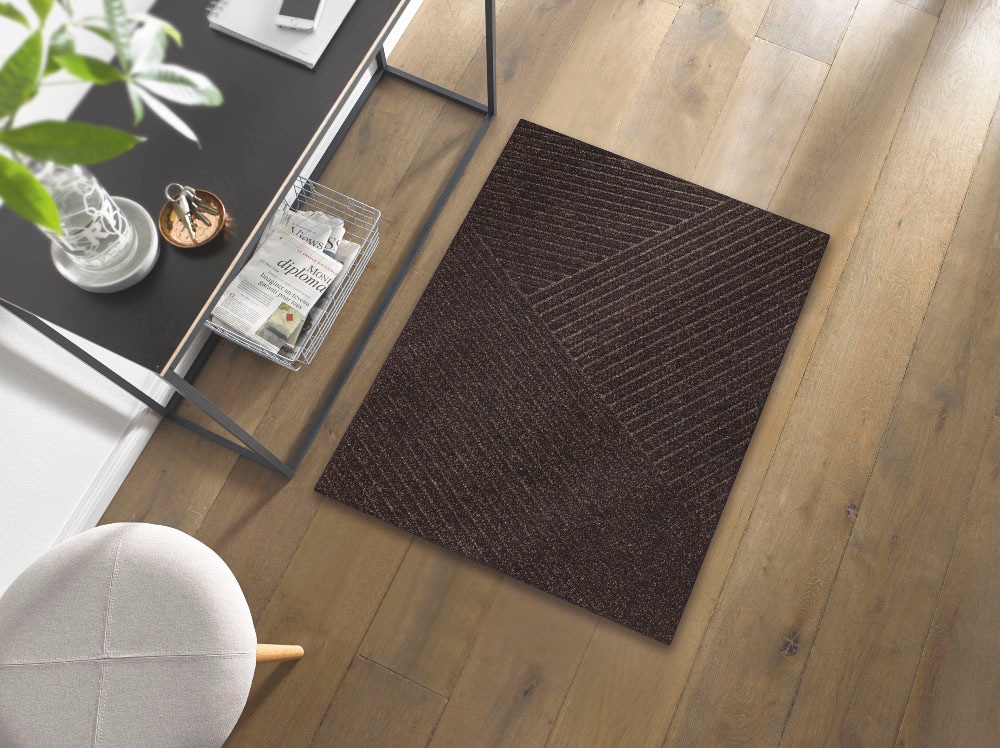 wash+dry by Kleen-Tex Teppich »Stripes«, rechteckig, 8 mm Höhe, dezentes Streifen Design, In- und Outdoor geeignet, waschbar