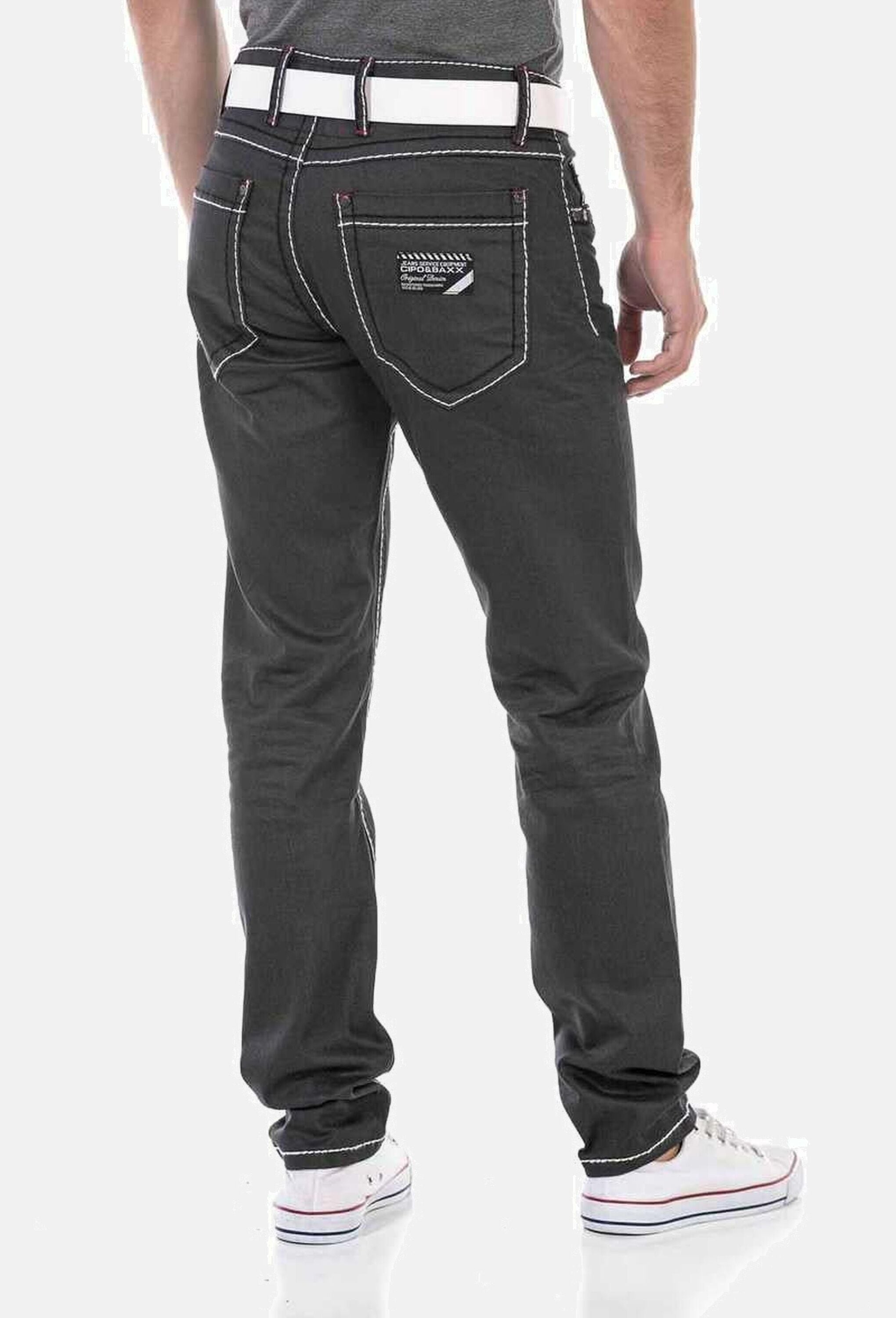 Cipo & Baxx 5-Pocket-Jeans »Cipo & Baxx Jeans« mit trendigen Kontrastnähten, CD710