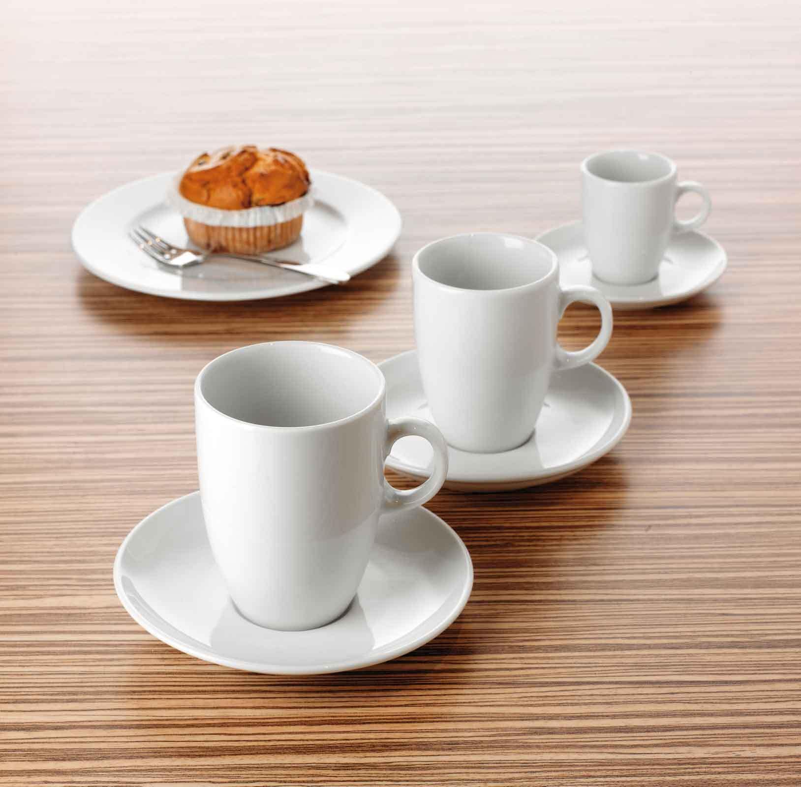 Seltmann Weiden Espressotasse »Espressotasse mit Untertasse VIP. 90 ml weiß« Spülmaschinenfest, Mikrowellensicher, Ofenfest