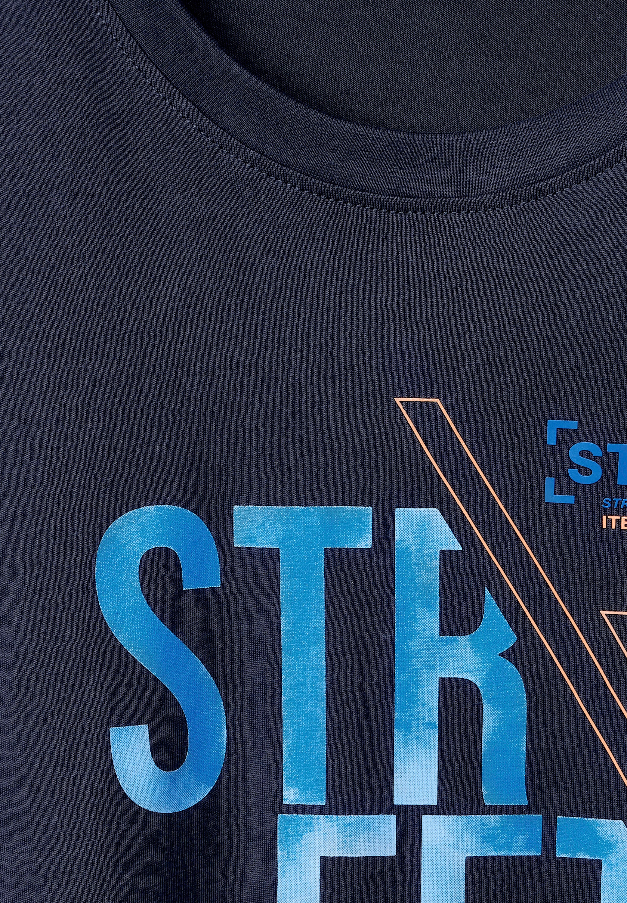 STREET ONE T-Shirt, mit bei ♕ MEN Label-Front-Print