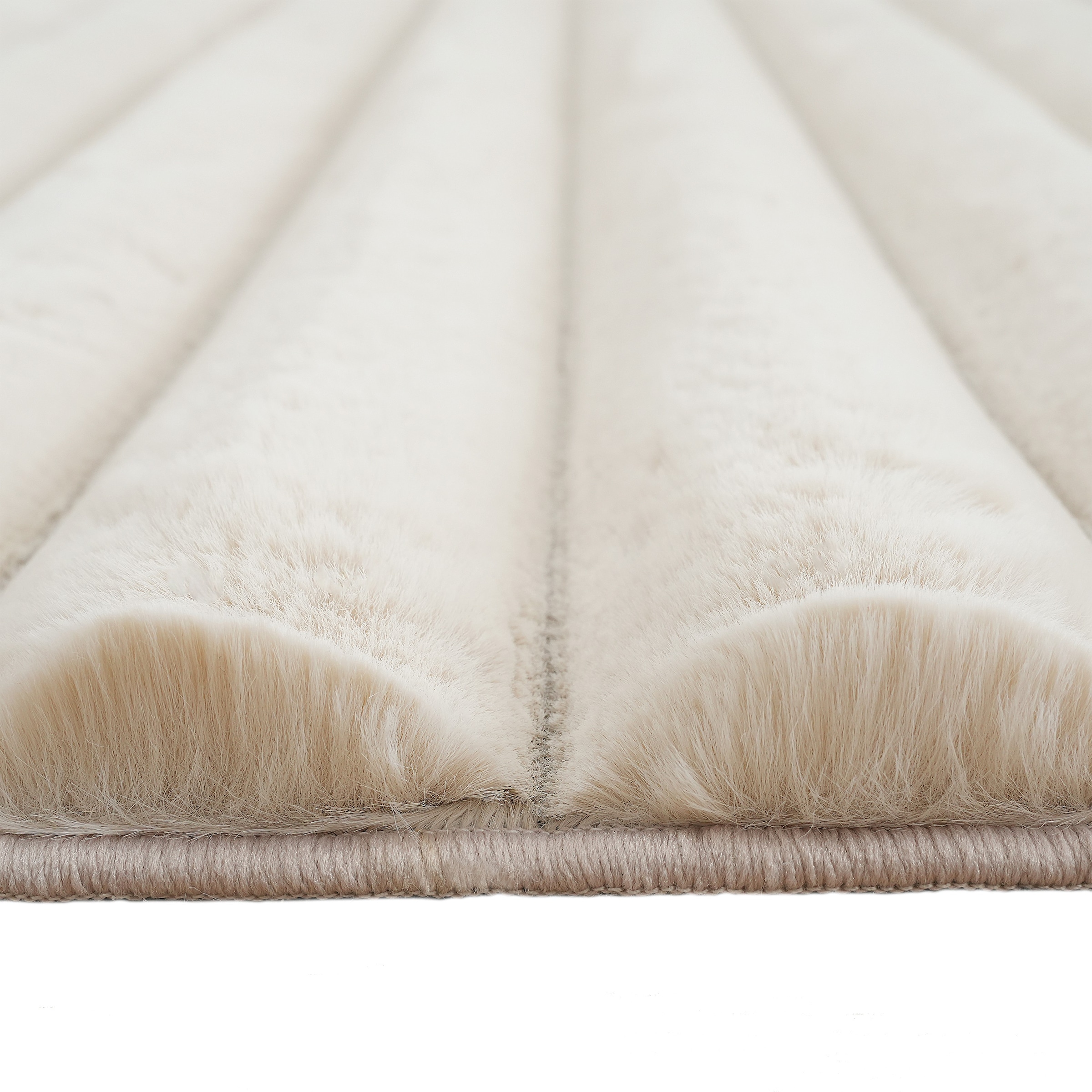 OTTO home Teppich »Melanie, Kunstfellteppich, besonders weich, Hoch-Tief-Effekt« rechteckig 28 mm Höhe Kaninchenfell Optik, Wohnzimmer, Schlafzimmer, auch als Läufer