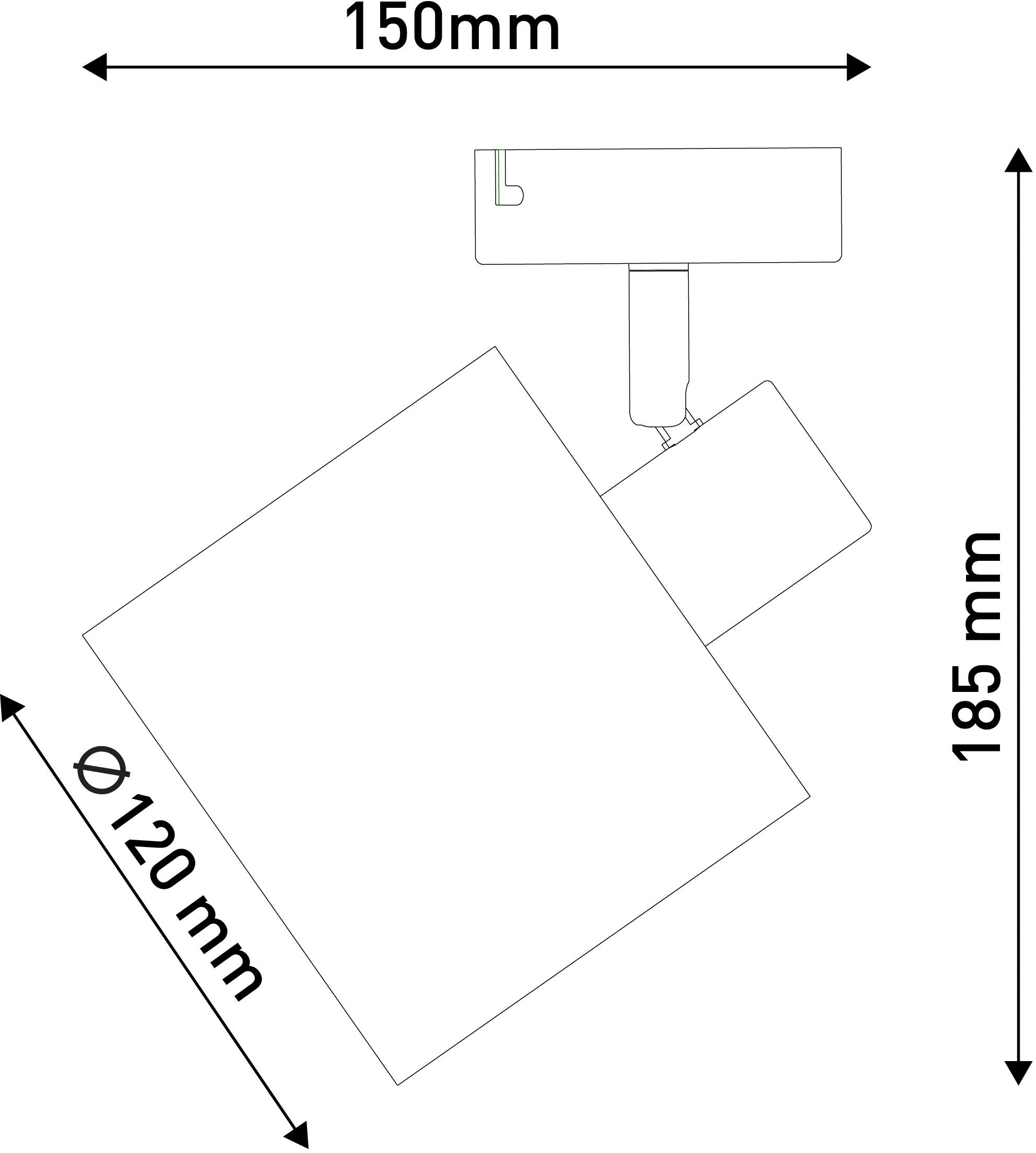 näve Deckenspot »Maron«, 1 flammig, Leuchtmittel E14 | ohne Leuchtmittel, Deckenleuchte, Wandleuchte, Spot, E14 max. 40W, Metall/Textil