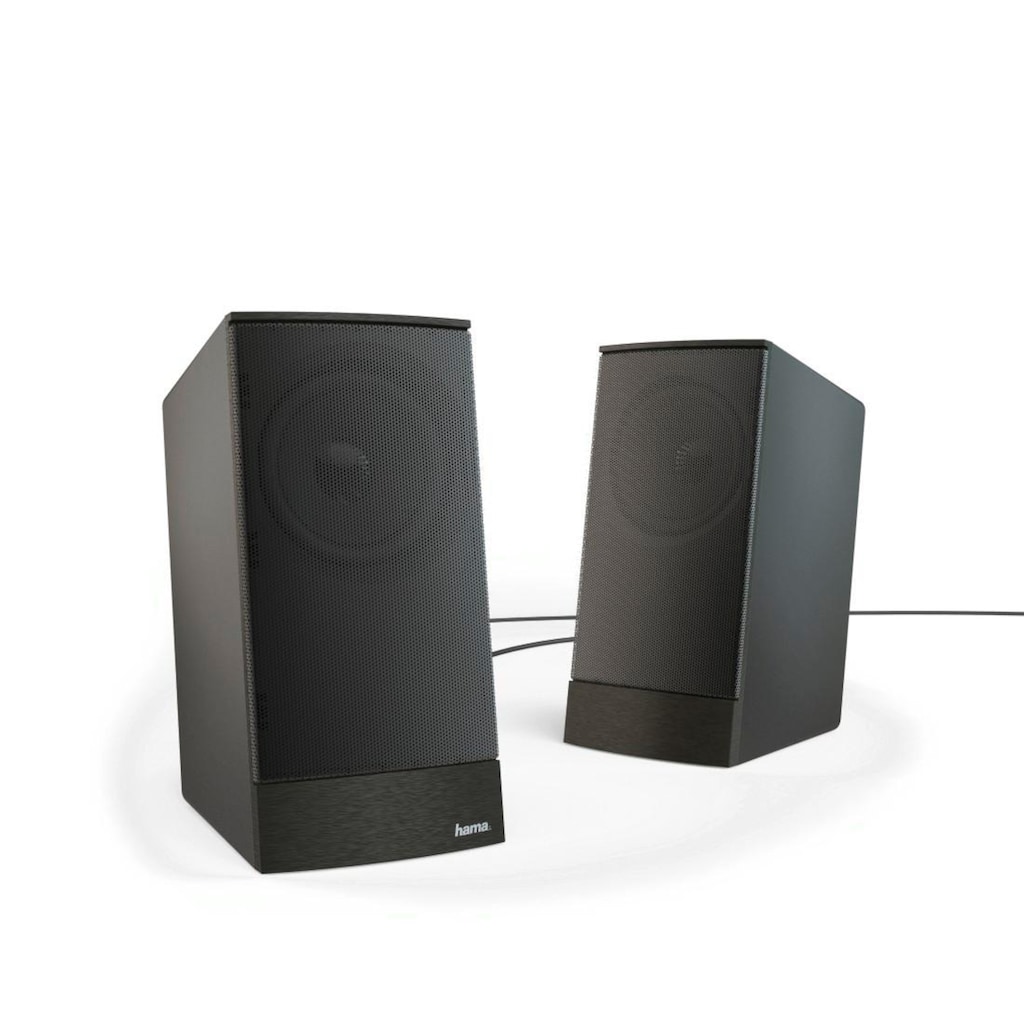 Hama PC-Lautsprecher »PC Lautsprecher Boxen Set für PC oder Notebook, Farbe Schwarz«