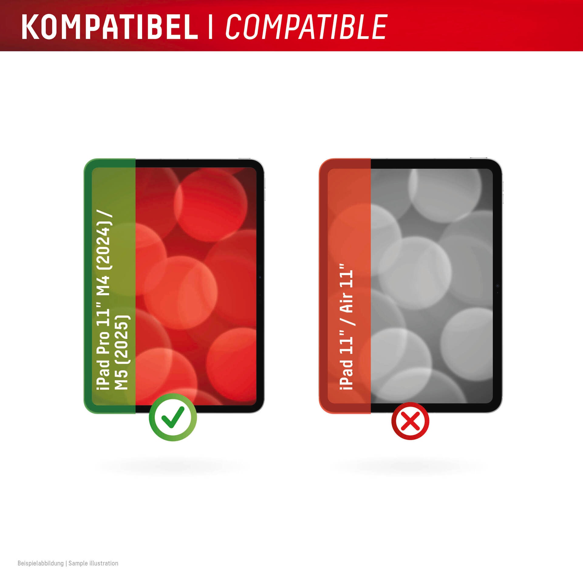 Displex Displayschutzglas »Tablet Real Glass« für Apple iPad Pro 11'' (2025) Displayschutzfolie, Schutzfolie, Bildschirmschutz, kratz- & stoßfest