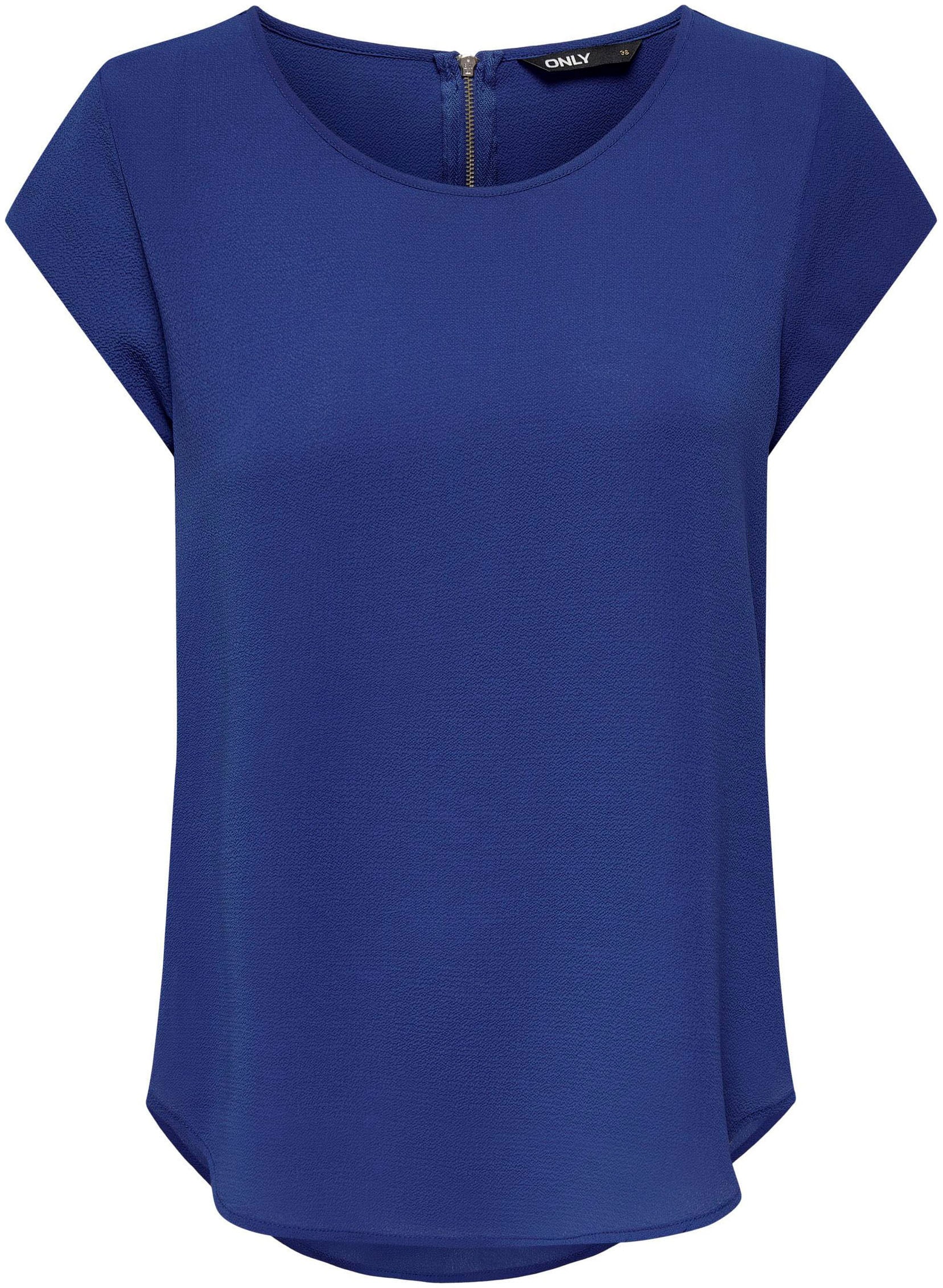 ONLY Kurzarmbluse »ONLVIC S/S SOLID TOP NOOS PTM«