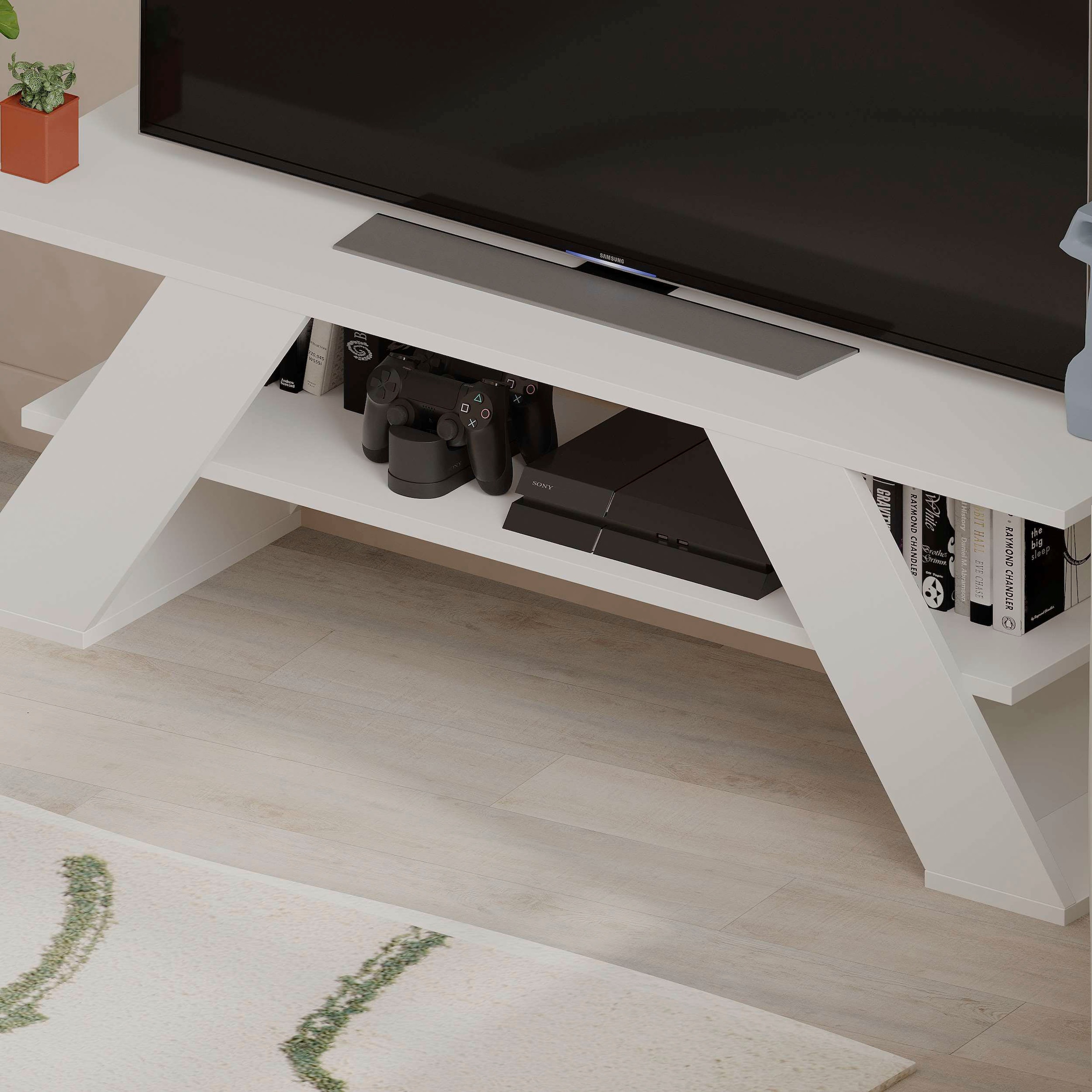 Decortie TV-Schrank »Farfalla TV Schrank«, (Packung), Einfache Montage,Platzsparend