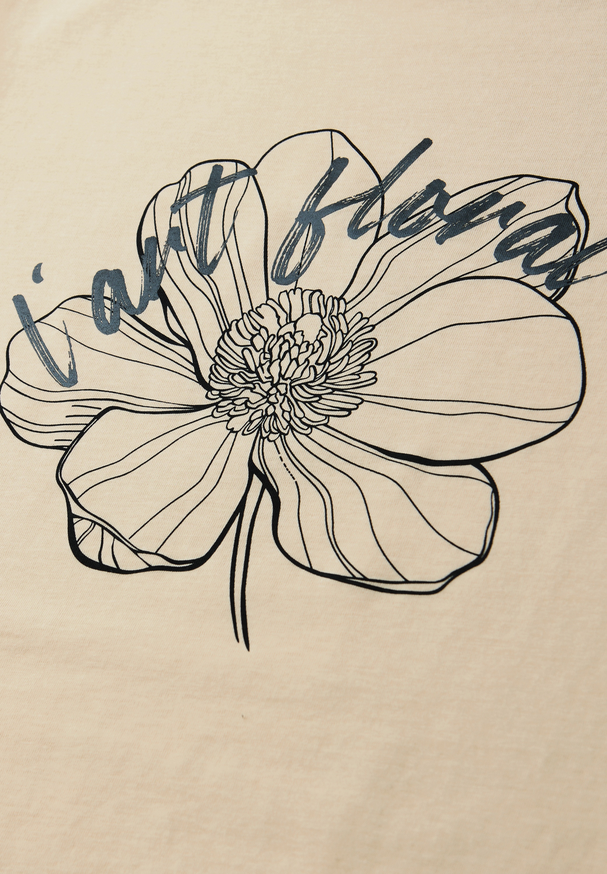 STREET ONE Rundhalsshirt Sommershirt mit floralem Artwork