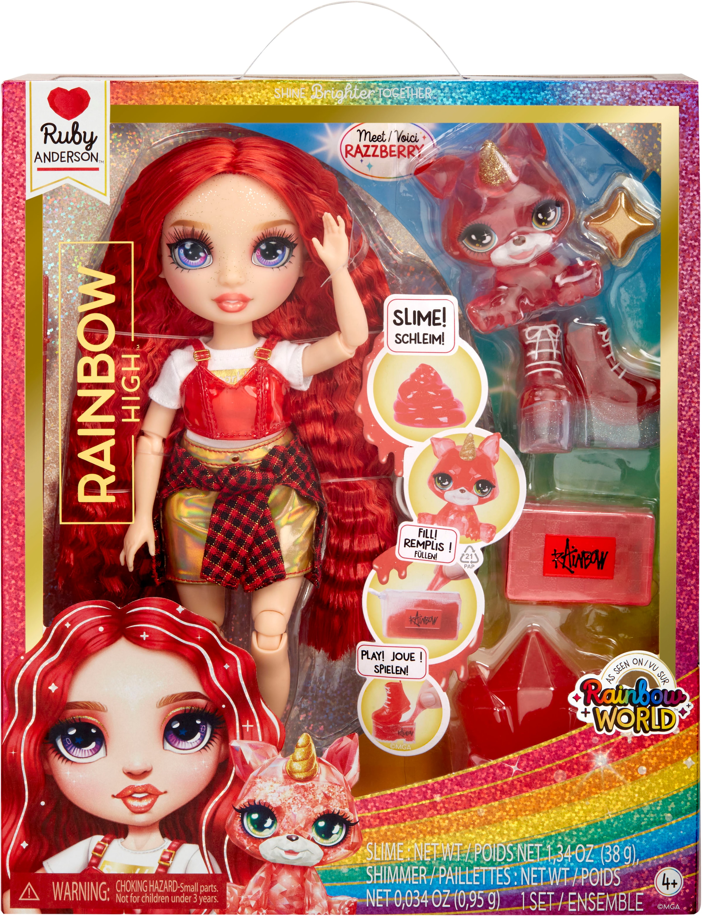 RAINBOW HIGH Anziehpuppe »Classic Rainbow Fashion Doll- Ruby (red)«