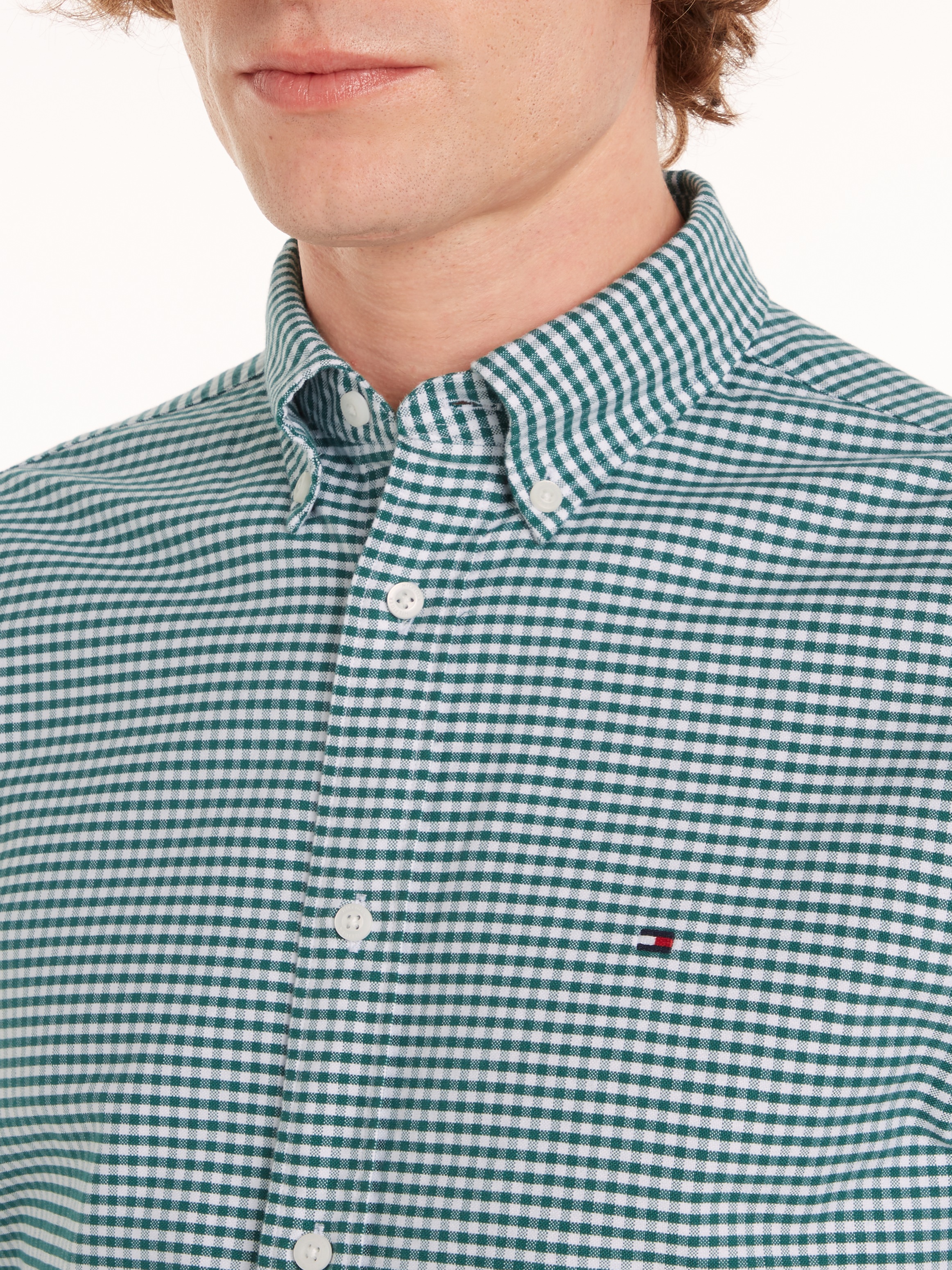 Tommy Hilfiger Langarmhemd »HERITAGE OXFORD GINGHAM RF SHIRT«, mit modischem Klein-Karomuster
