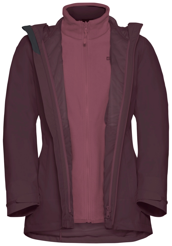 Jack Wolfskin 3-in-1-Funktionsjacke »MOONRISE 3IN1 JKT W« mit Kapuze