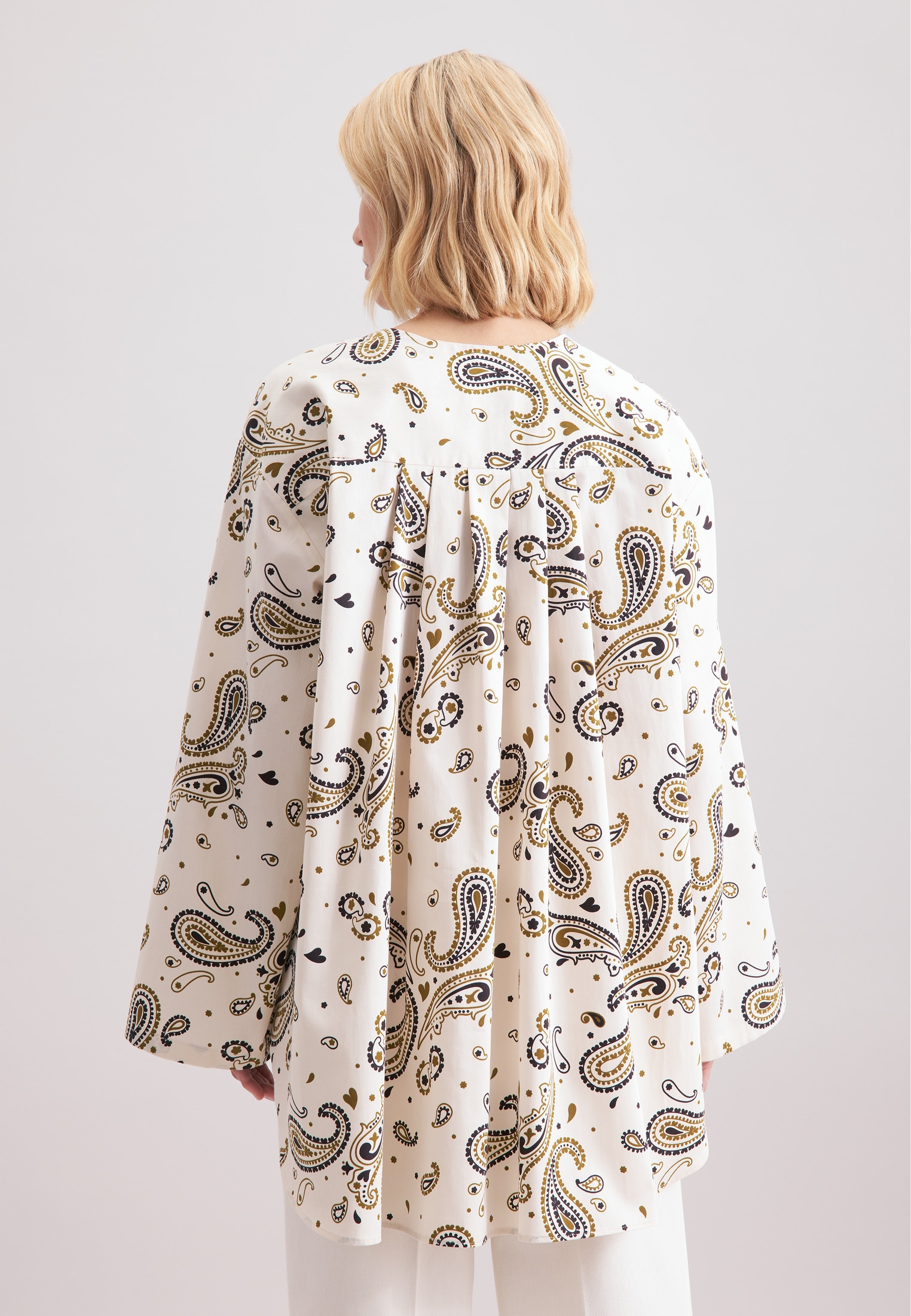 seidensticker Klassische Bluse »Schwarze Rose«, Tunika Paisley