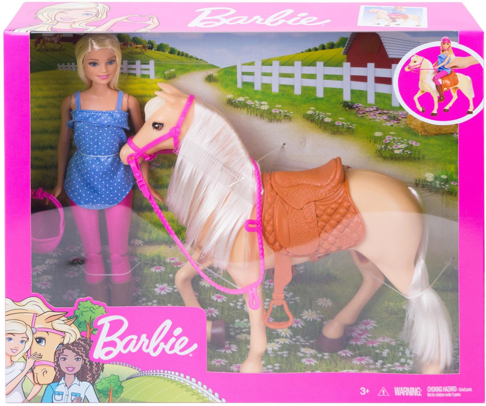 Barbie Anziehpuppe »Pferd mit Puppe«, Spielset