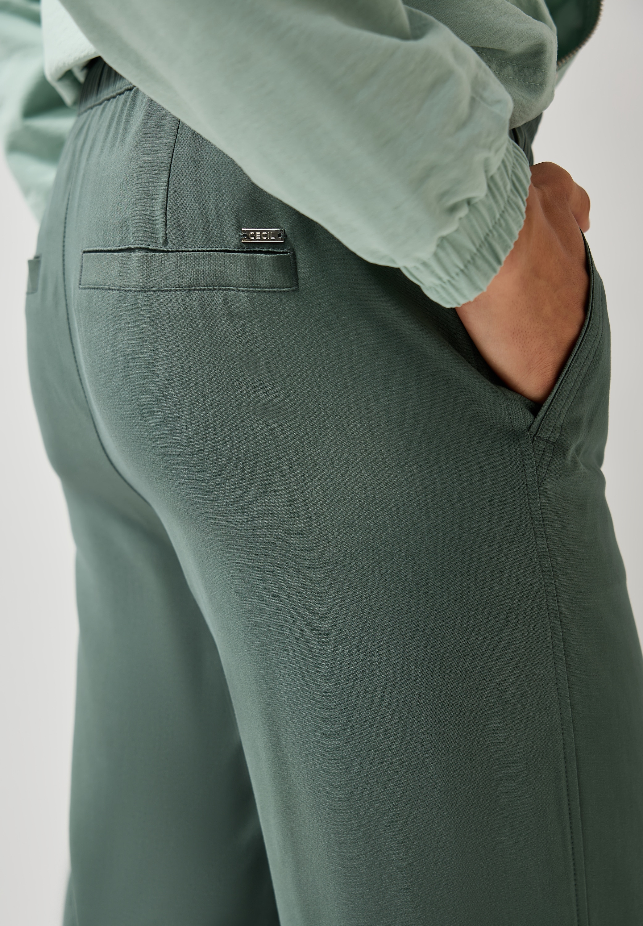 Cecil Stoffhose »Style Neele«, mit elastischem Bund mit Tunnelzug