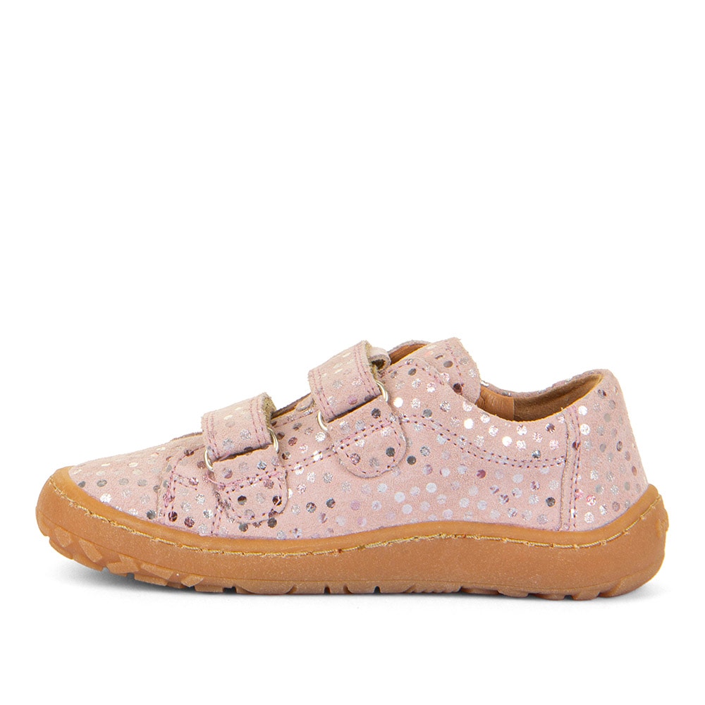froddo® Klettschuh »Barefoot Base«, Konfirmationsschuh, Barfußschuh mit Metallic-Dots verziert