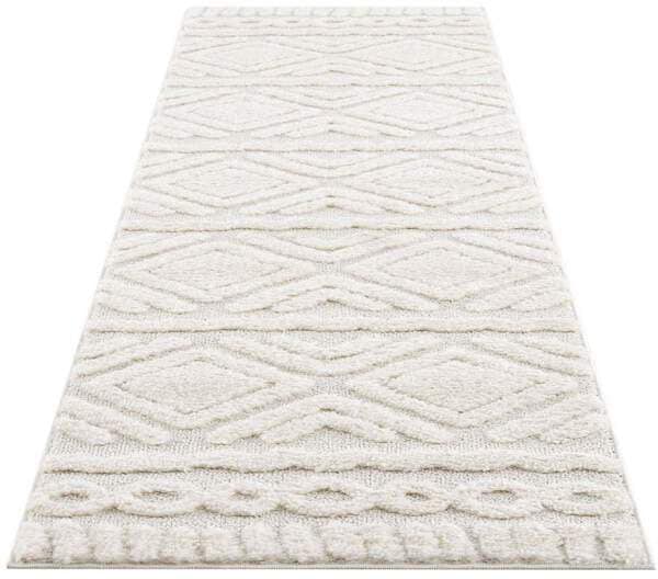 Carpet City Hochflor-Läufer »Focus 3382«, Hoch Struktur, rechteckig, online Boho-Teppich, besonders Tief kaufen weich, Wohnzimmer