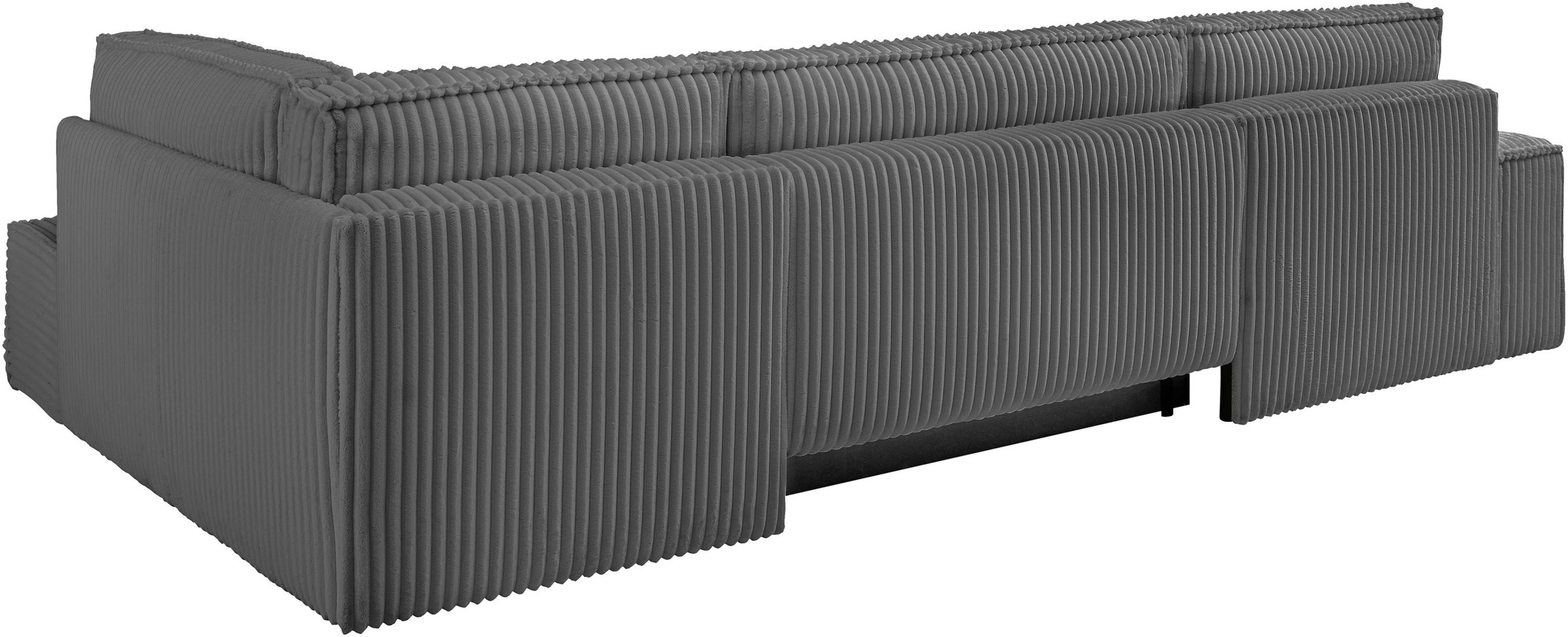 andas Wohnlandschaft »FINNLEY U-Form XXL 329 cm, Schlafsofa, Schlaffunktion m. Bettkasten«, (194/139 cm), Bouclé, Struktur und Cord