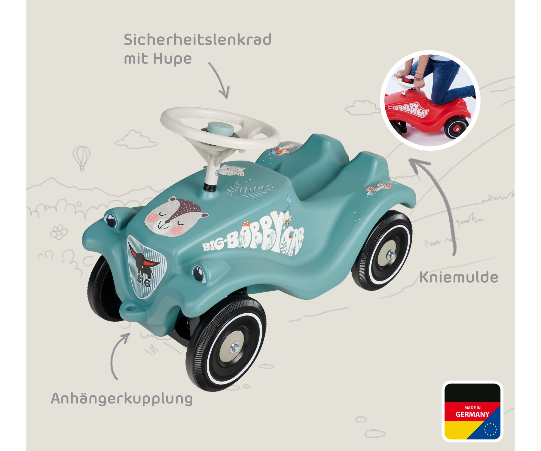 BIG Rutscherauto »BIG Bobby Car Classic Life« Made in Germany