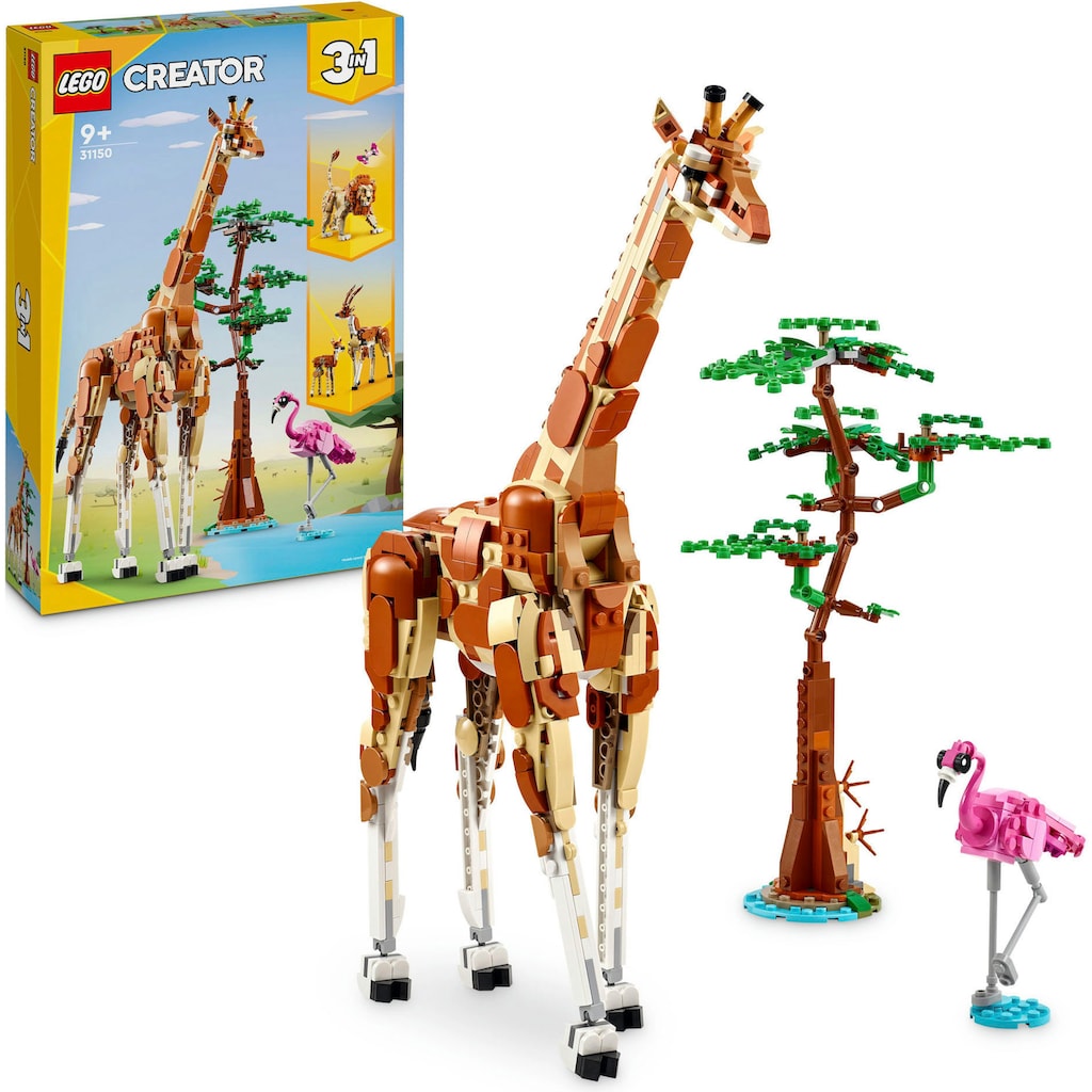LEGO® Konstruktionsspielsteine »Tiersafari (31150), LEGO Creator 3in1«, (780 St.), Made in Europe
