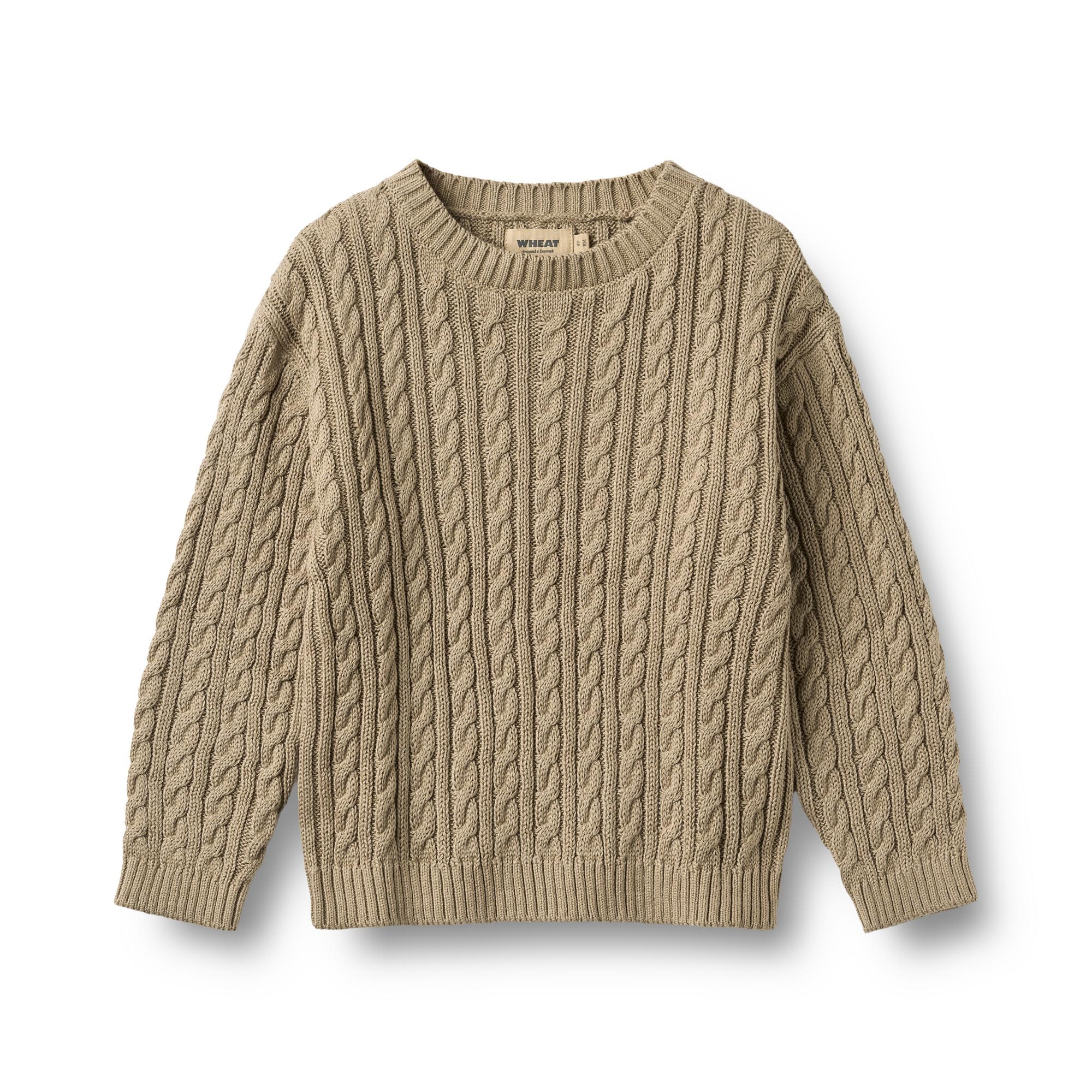 WHEAT Strickpullover "Knit Pullover L/S Oliver" Reine Baumwolle