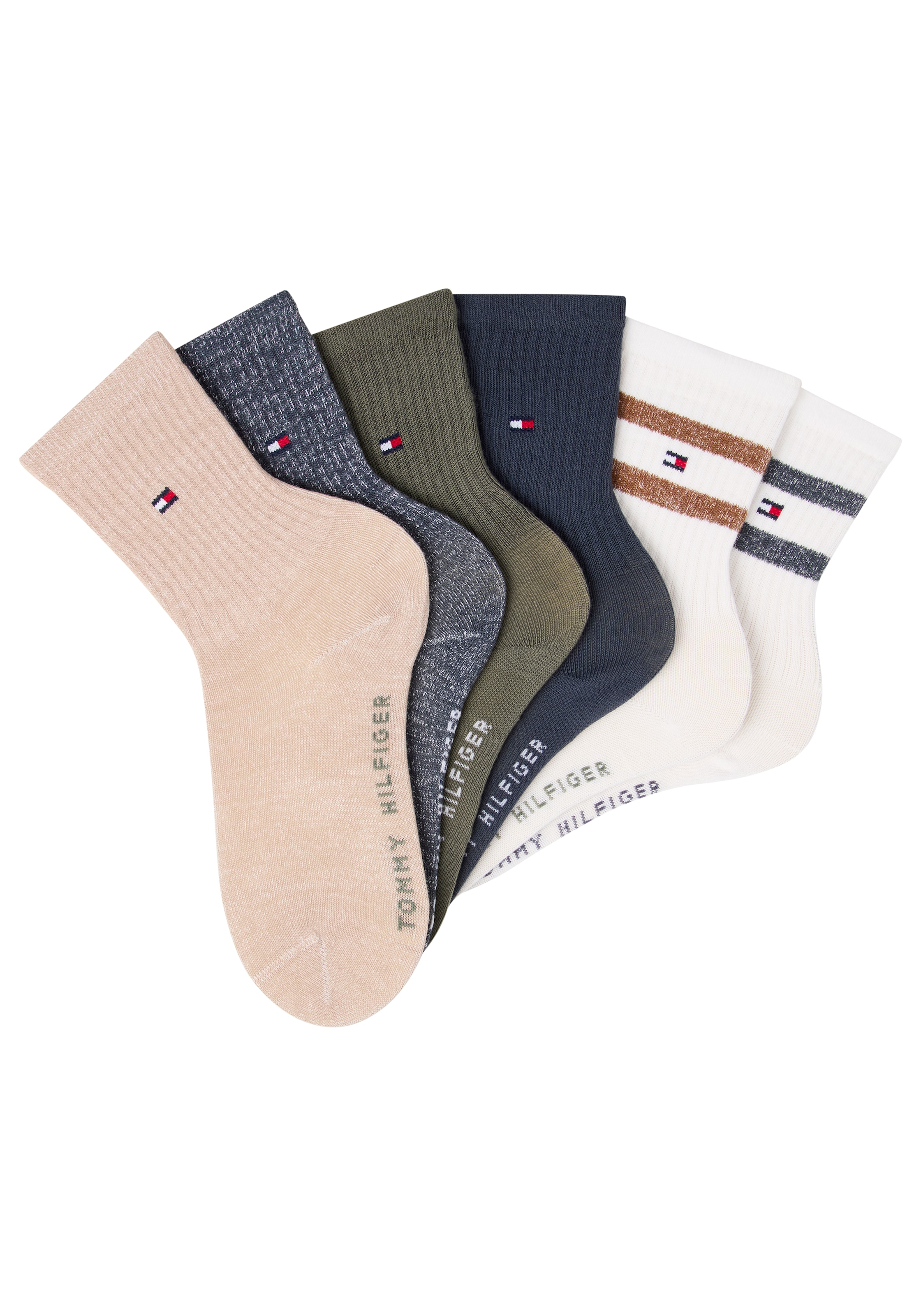 Tommy Hilfiger Socken »TH KIDS SOCK 6P SPORT ECOM«, (6er Pack)