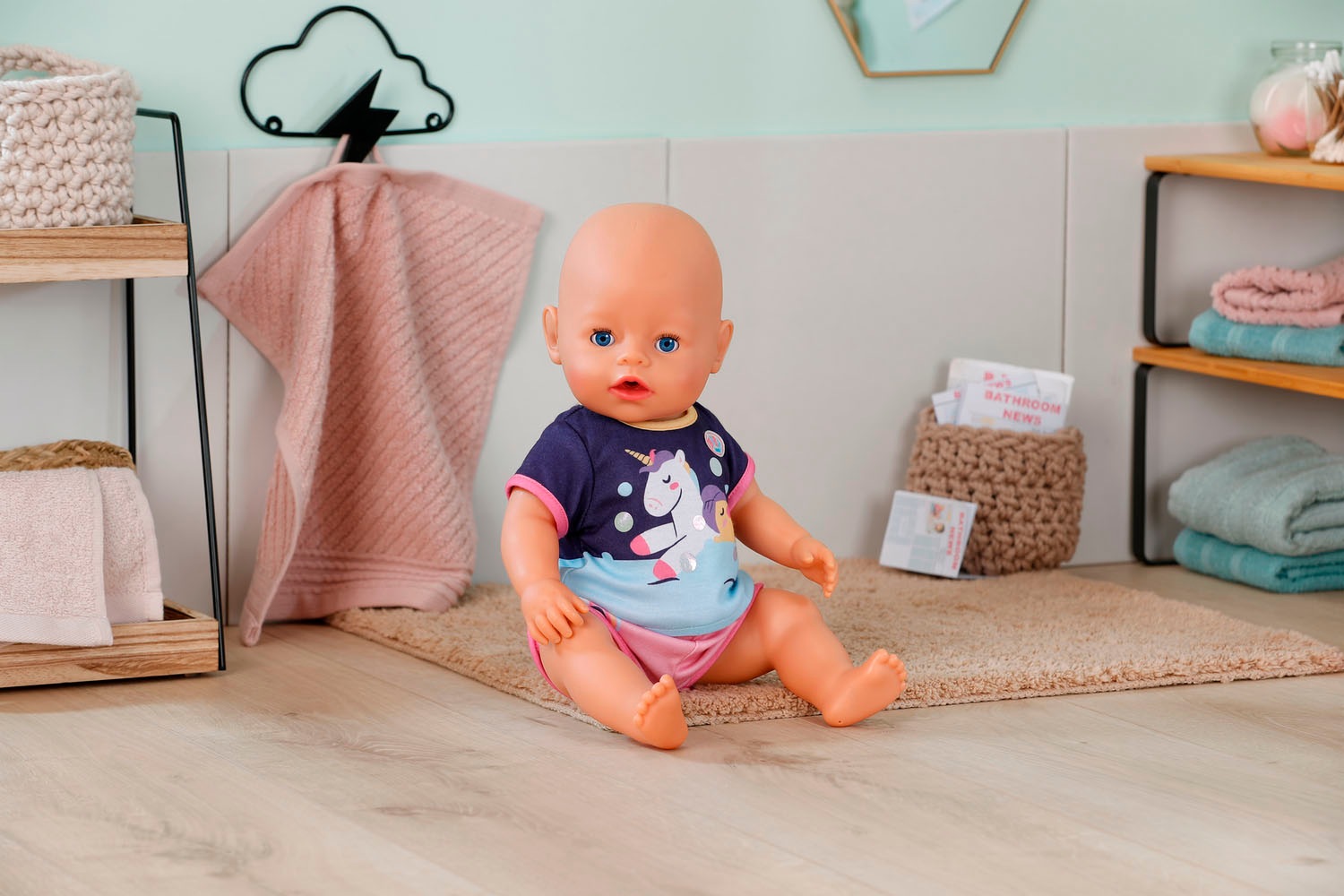Baby Born Puppenkleidung »Einhorn Pyjama 43 cm«, (Set)