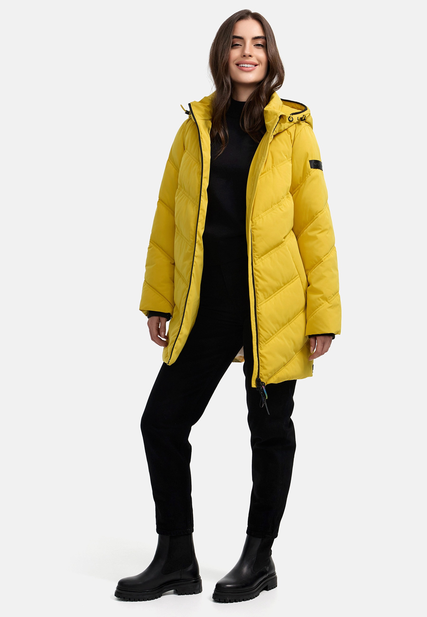 MANISA Steppmantel mit Reißverschluss an Seite