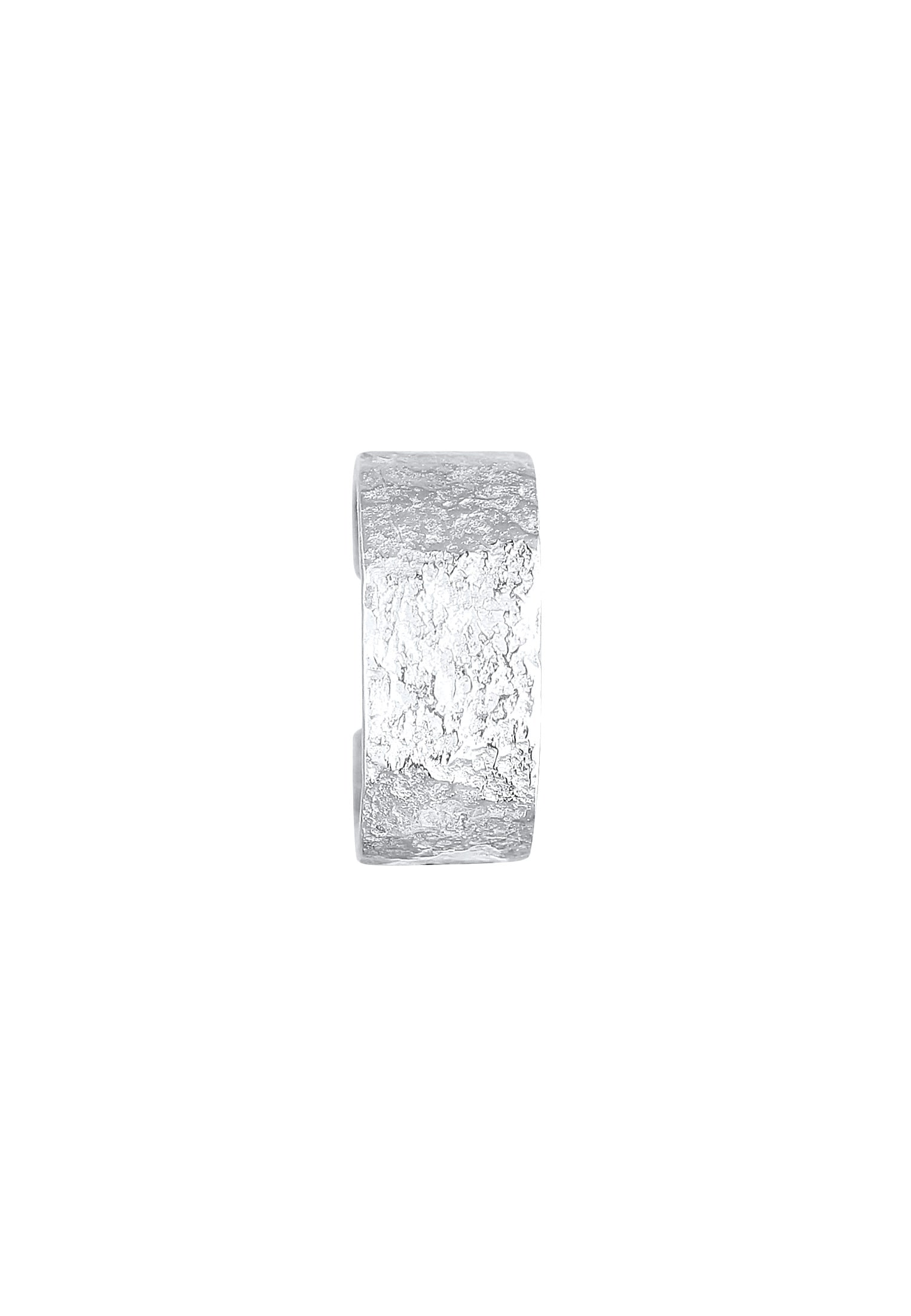 Kuzzoi Paar Ohrklemmen »Ohrringe Earcuff Gehämmert Single 925 Sterling Silber«